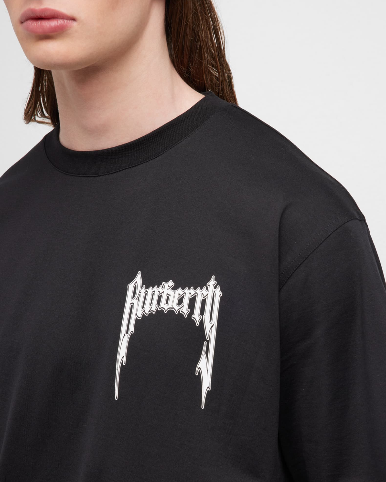 Burberry Men\'s Rock Logo Crewneck T-Shirt | Neiman Marcus