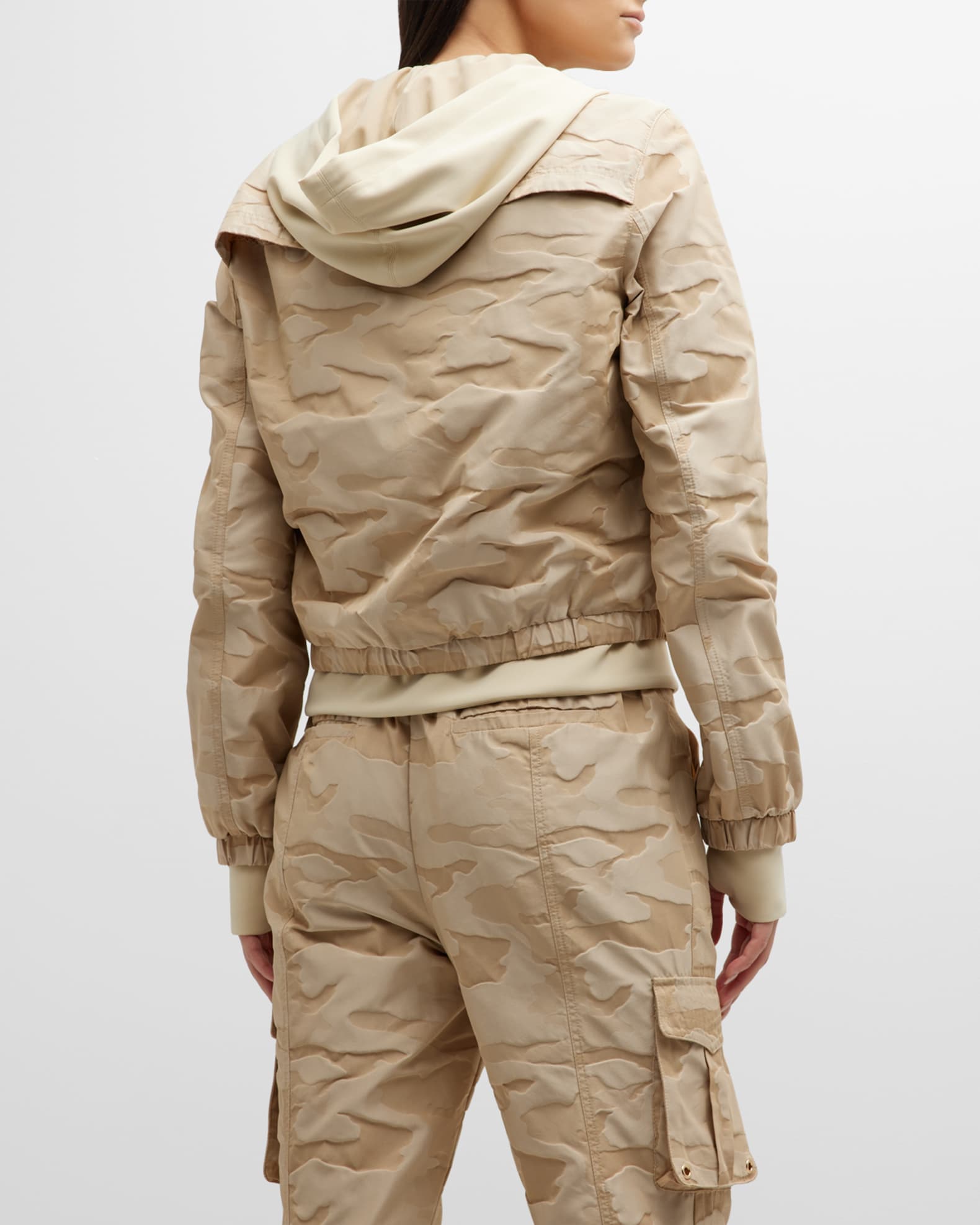 Blanc Noir Camo Skyfall Jacket With Gold Trims Neiman Marcus