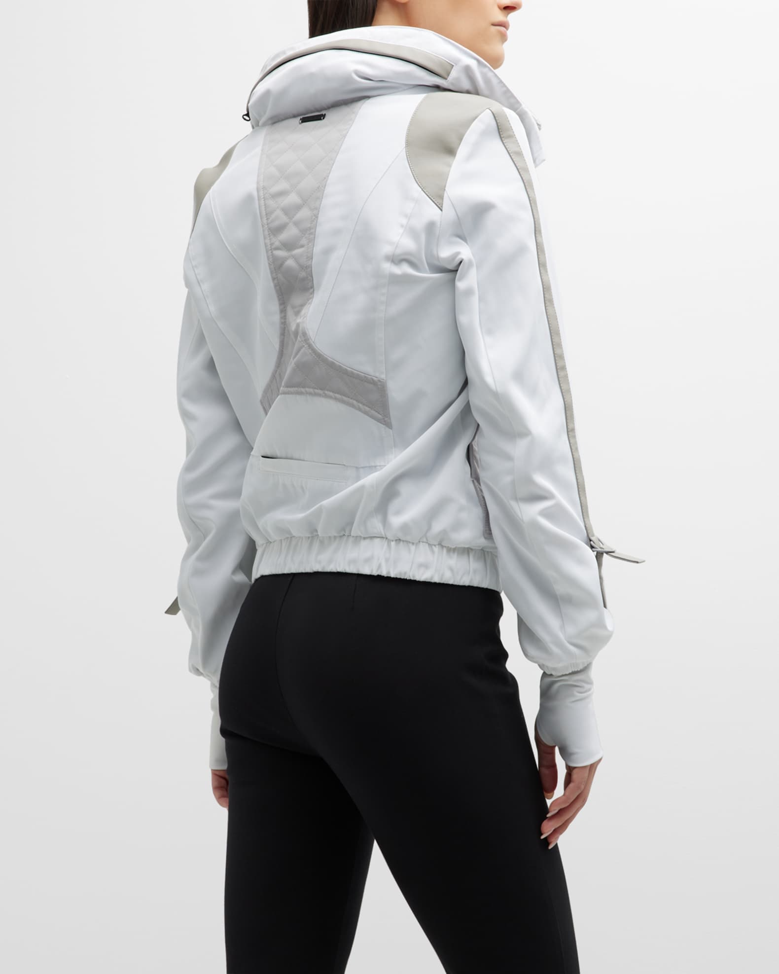 Blanc Noir FunnelNeck Jacket Neiman Marcus