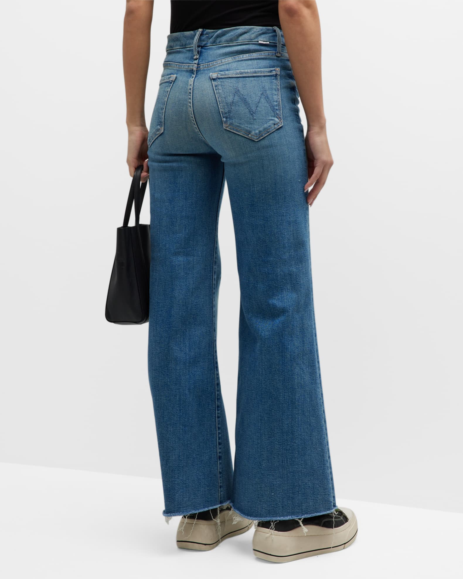 MOTHER The Roller Wide-Leg Jeans | Neiman Marcus