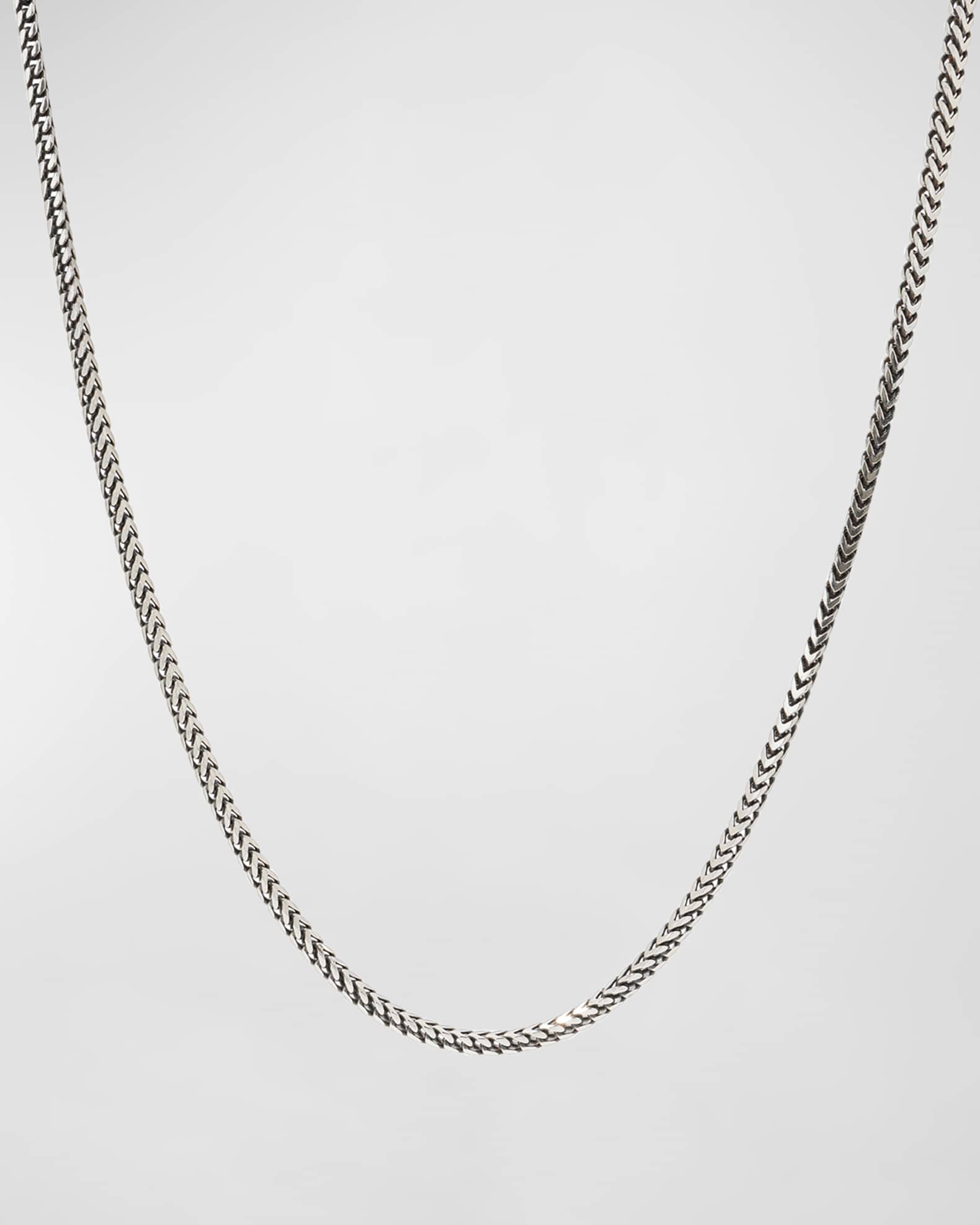 Konstantino Men s Silver Wheat Chain Necklace 22 L Neiman Marcus