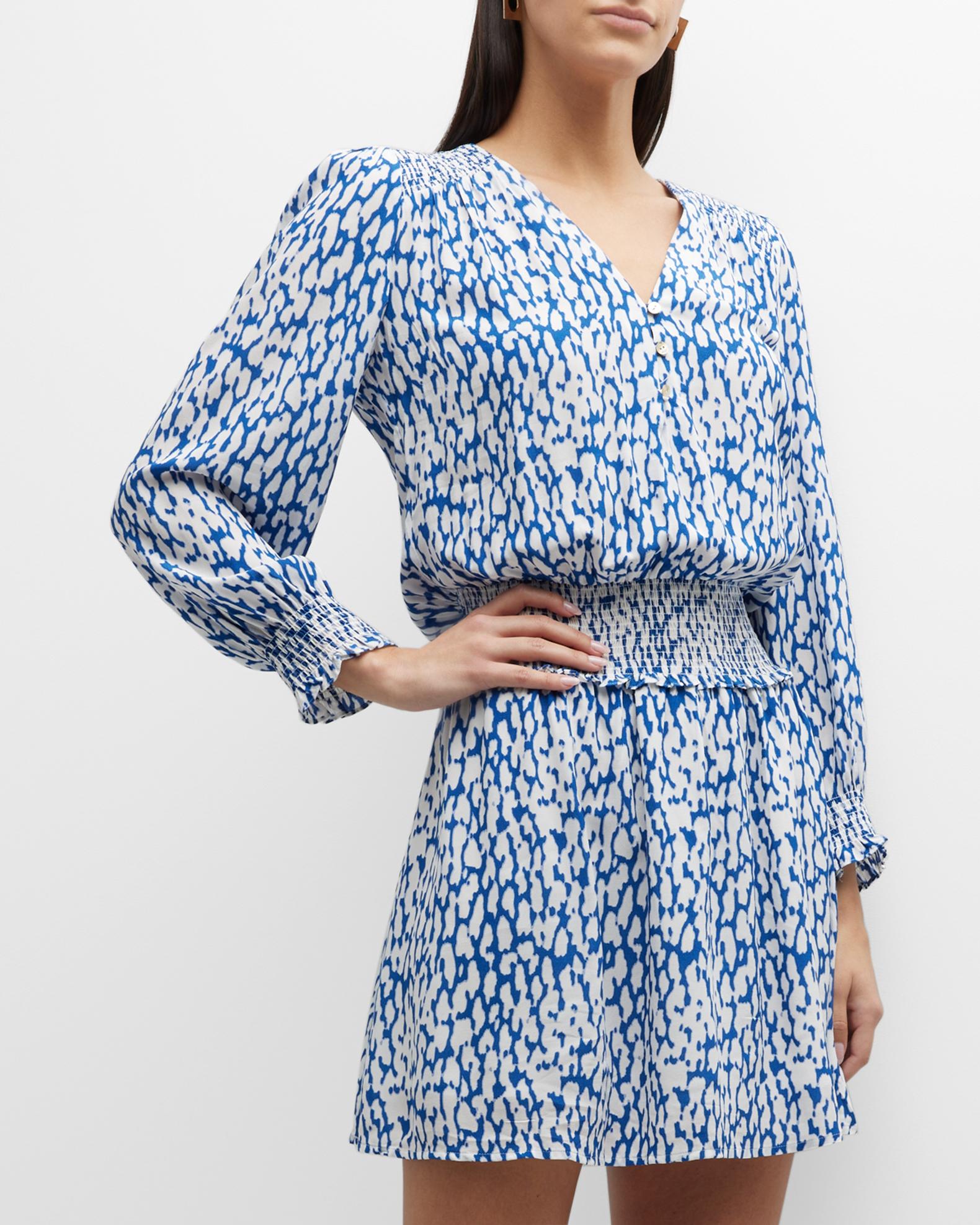 Rails Static Leopard Zana Mini Dress | Neiman Marcus