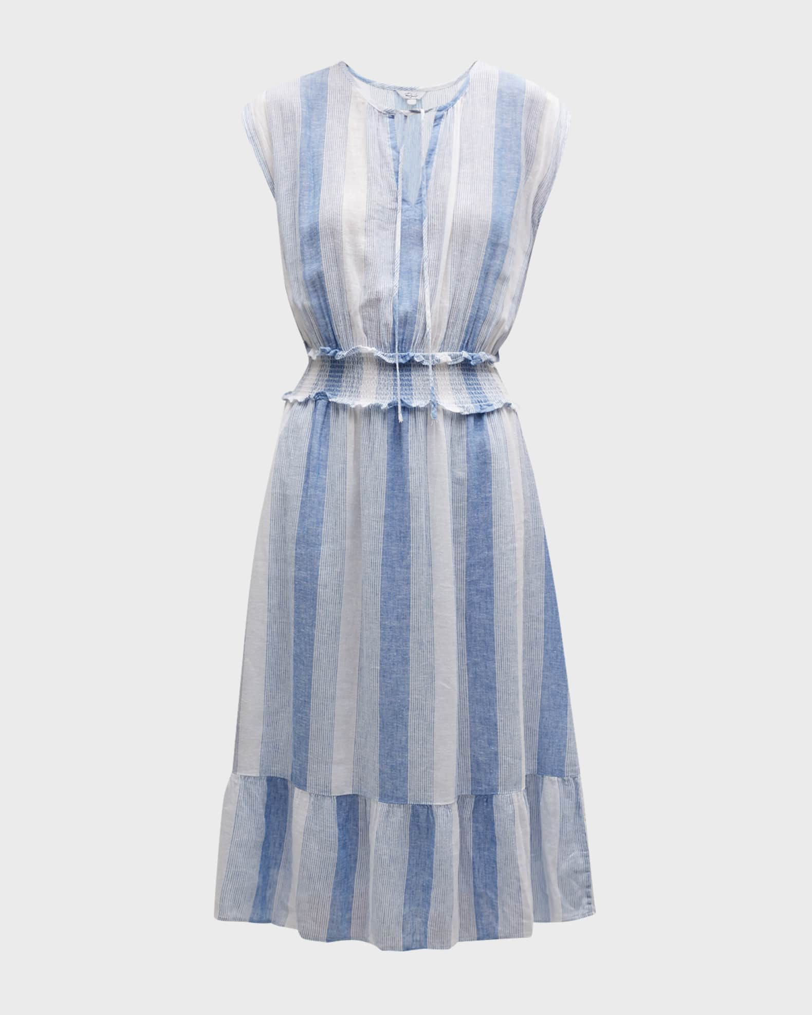 Nevis Stripe Ashlyn Midi Dress 0