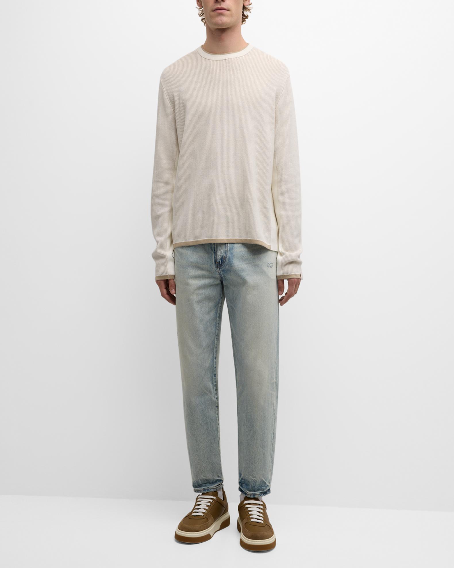 rag & bone Men's Harvey Two-Tone Knit T-Shirt | Neiman Marcus