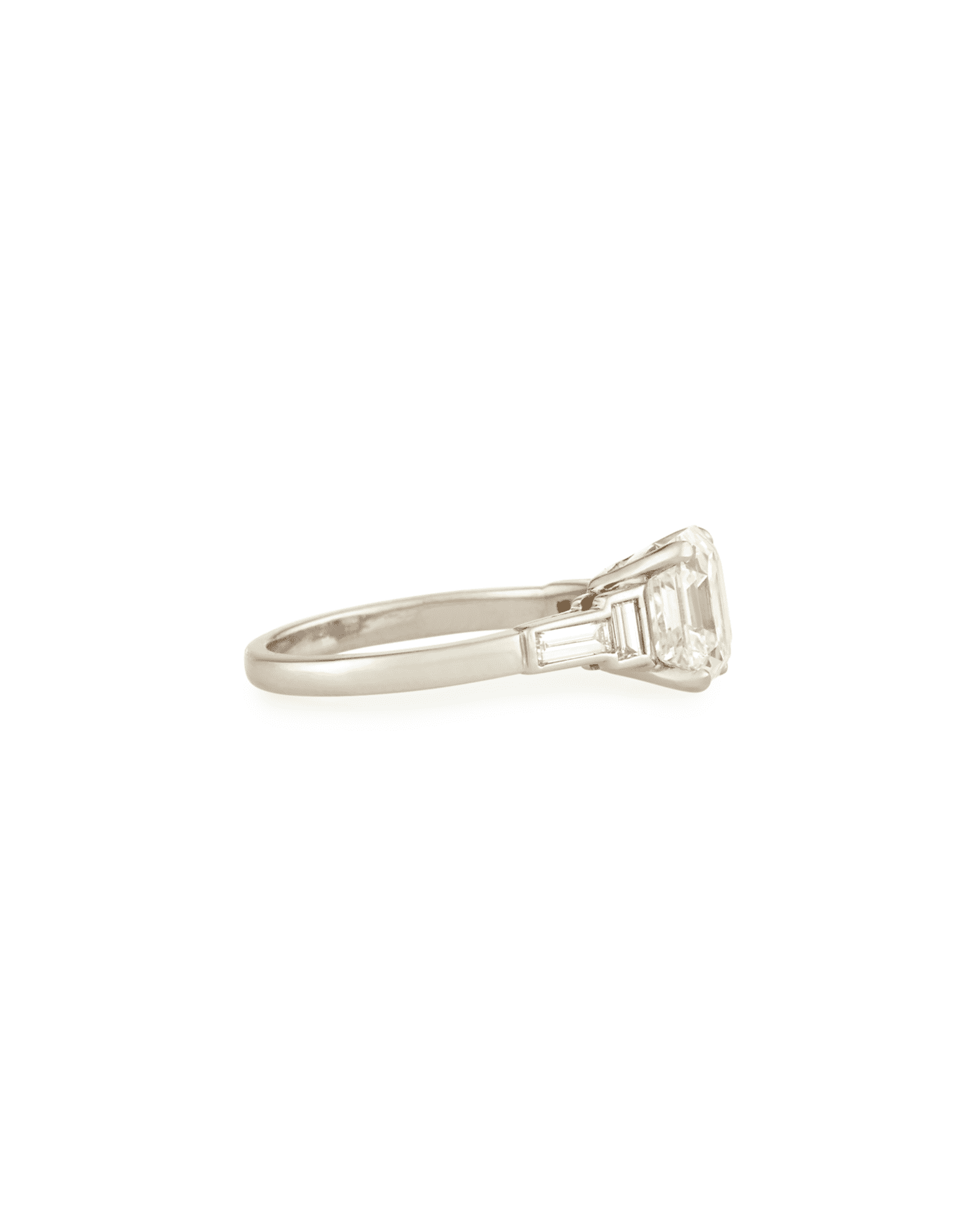 Estate Art Deco Asscher-Cut Diamond Engagement Ring, Size 6.5 1