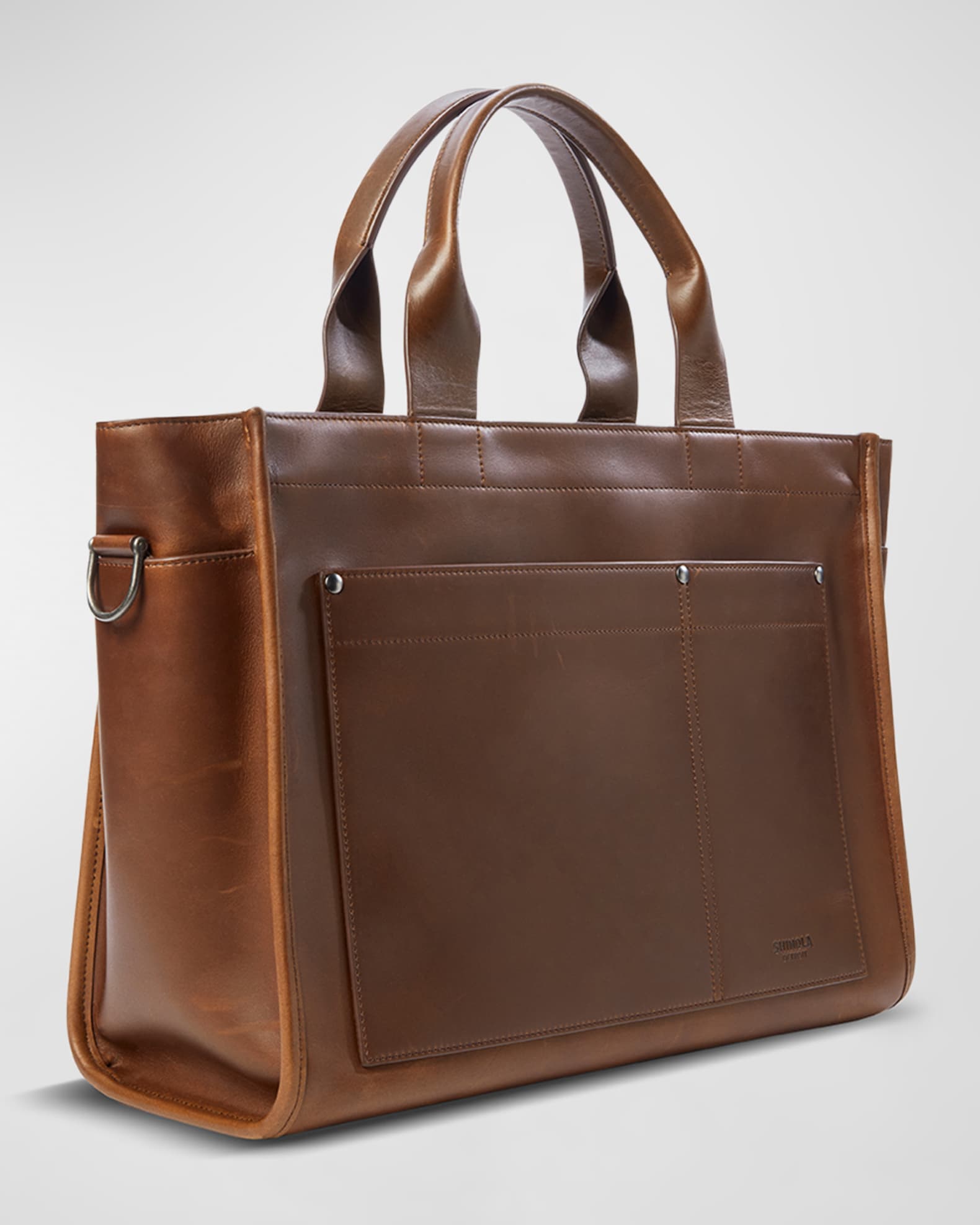 Shinola Men's Bert Navigator Brief Tote Bag Neiman Marcus