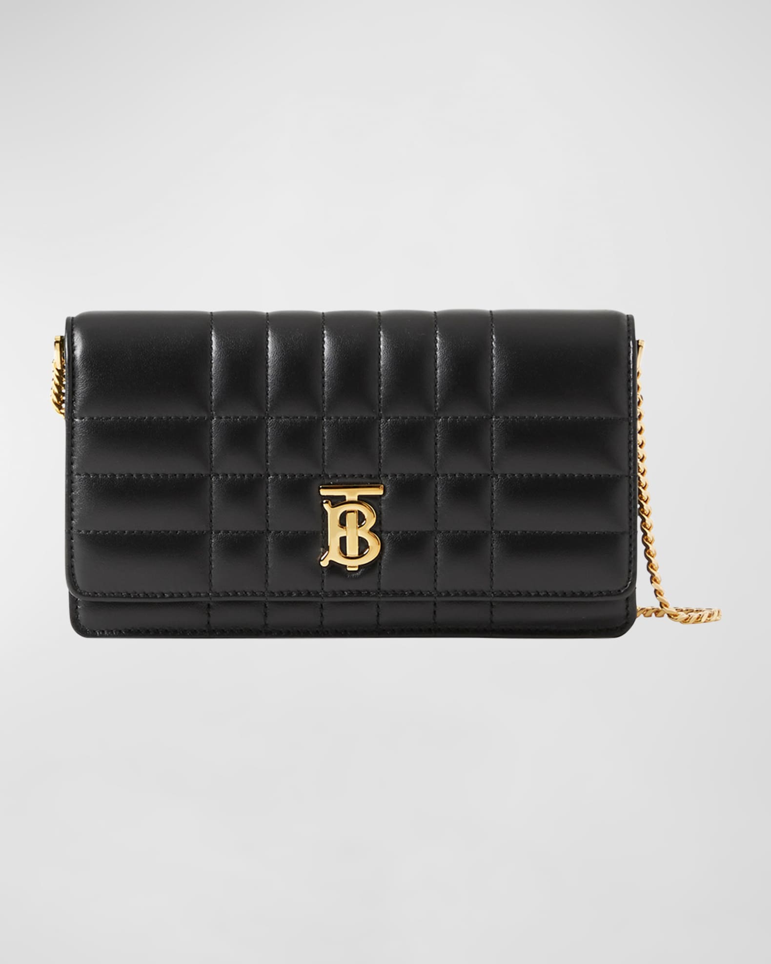 Burberry Lola Check Quilted Leather Clutch Bag | Neiman Marcus