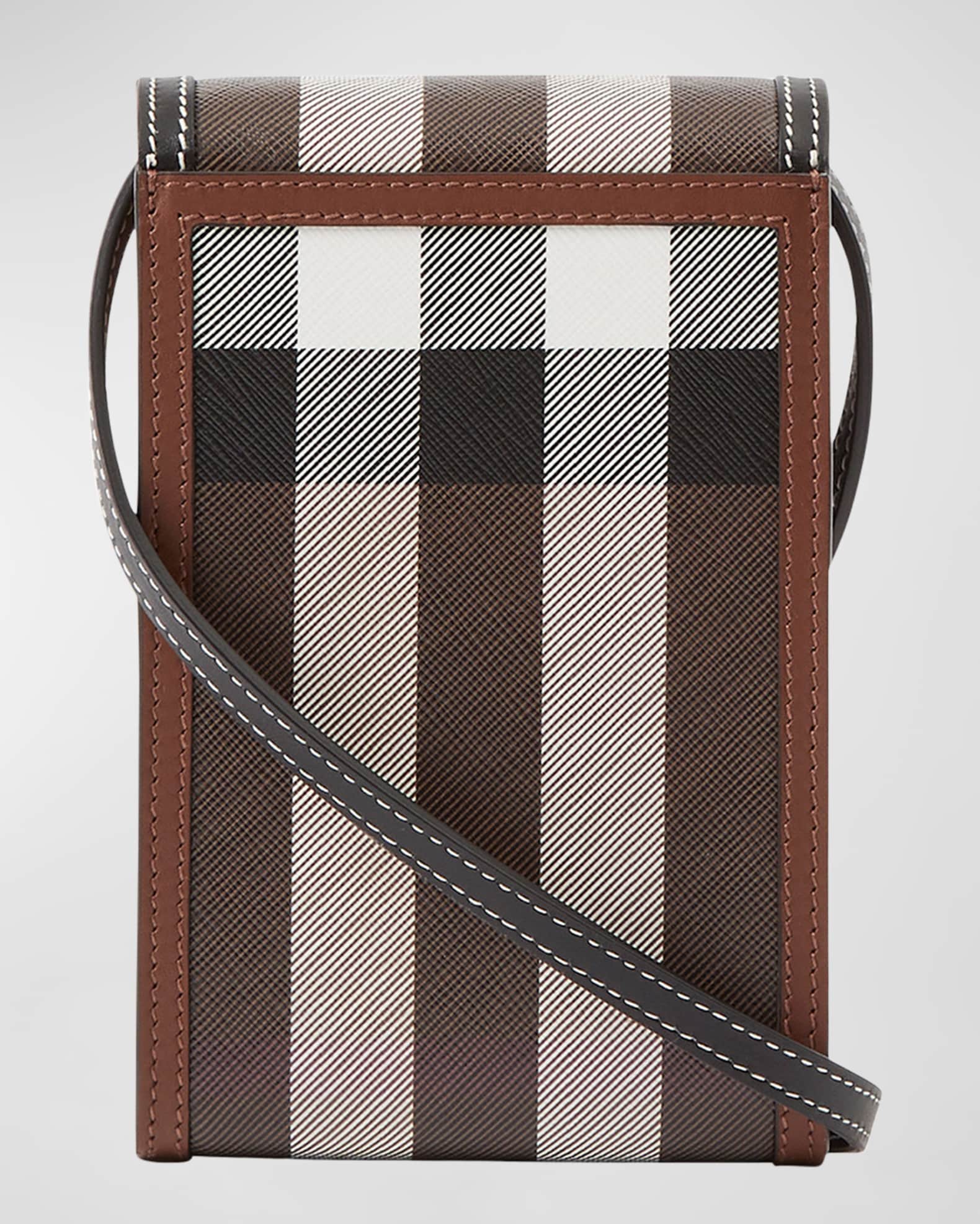 Burberry Elizabeth Check Phone Pouch Shoulder Bag | Neiman Marcus
