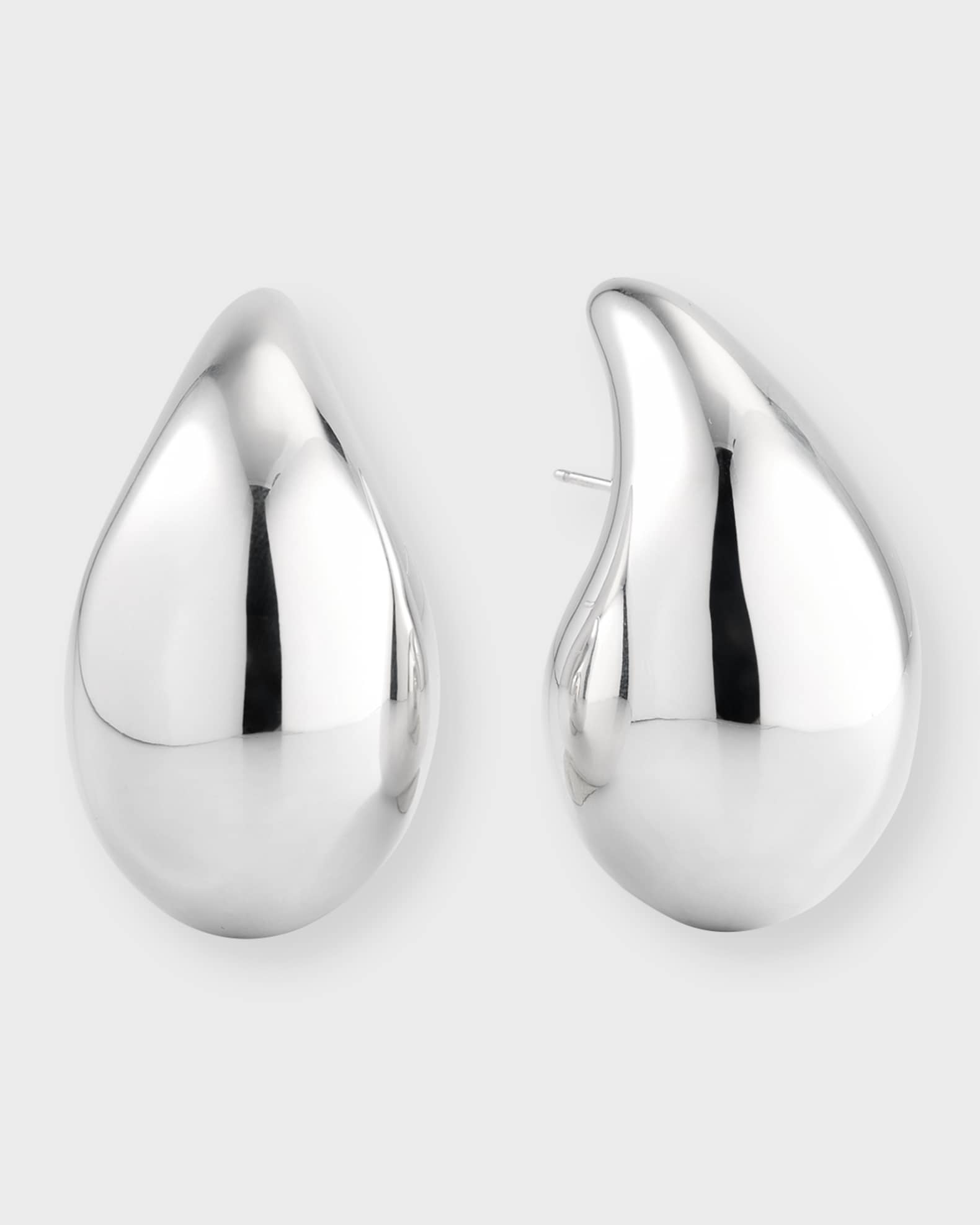 24AW new/BOTTEGA VENETA ラージドロップイヤリング Earring シルバーラージ ドロップ ピアス| Bottega Veneta® 日本