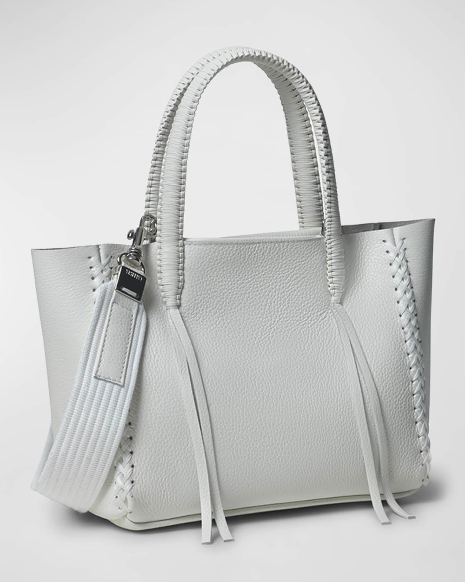 Callista Mini Braided Leather Tote Bag | Neiman Marcus