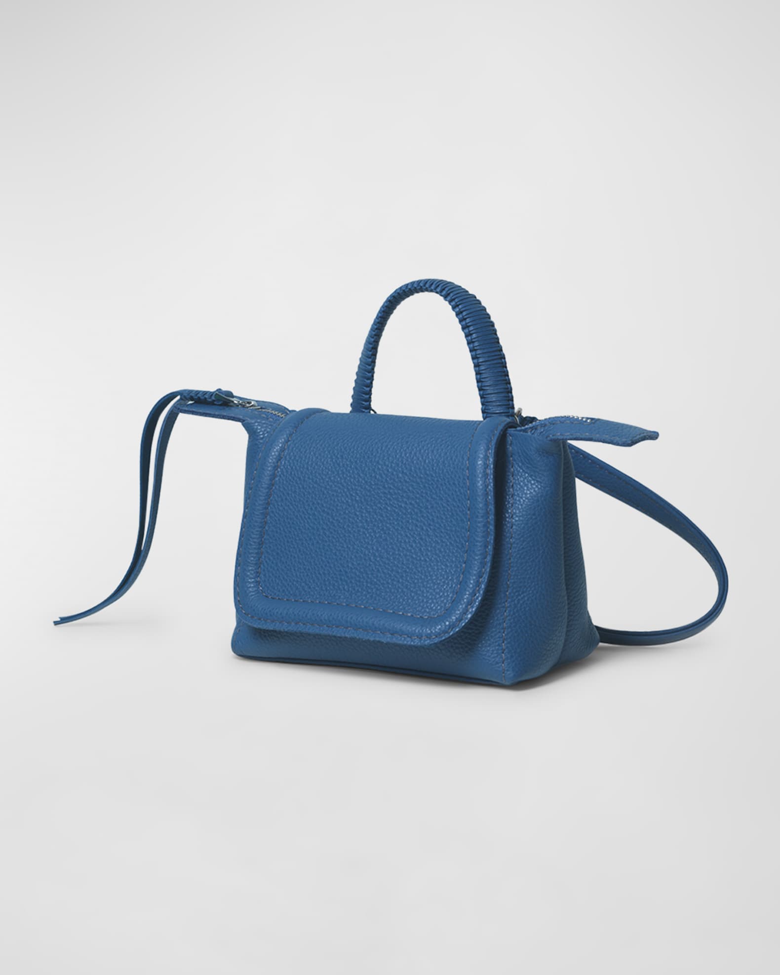Mini Flap Leather Top-Handle Bag 1