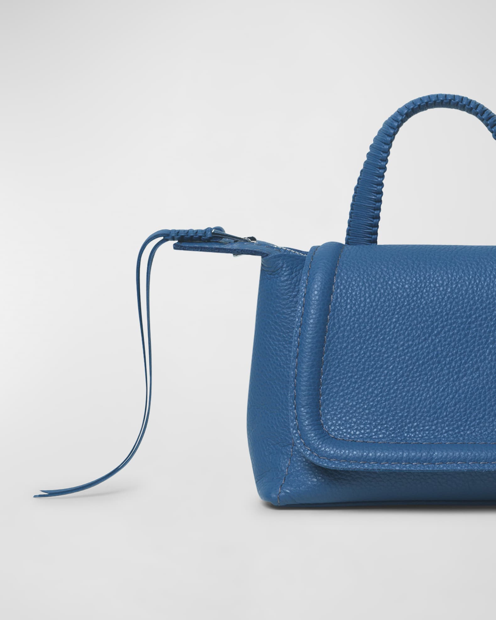 Callista Mini Flap Leather Top-Handle Bag | Neiman Marcus
