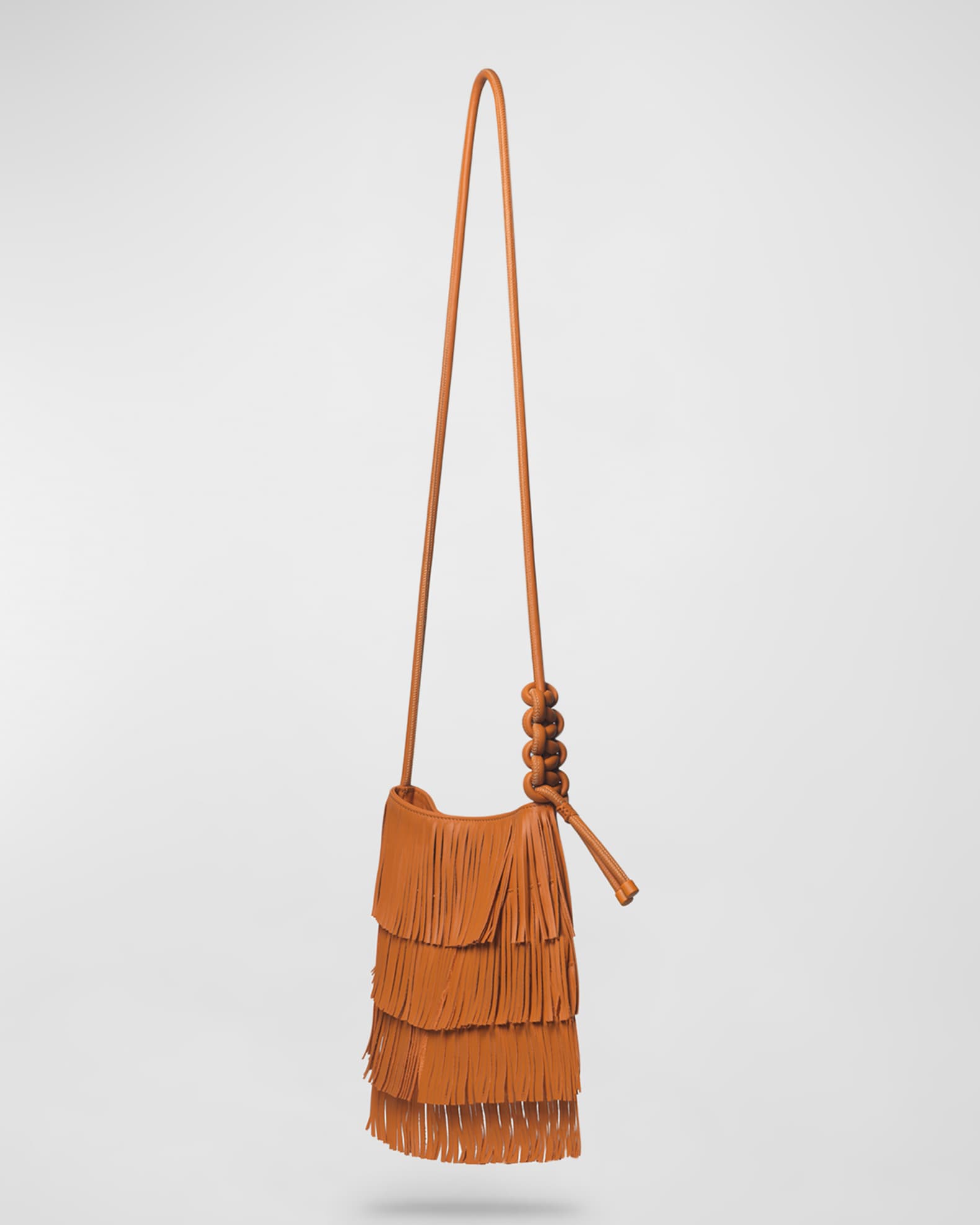 Callista Fringe Leather Crossbody Bag Neiman Marcus