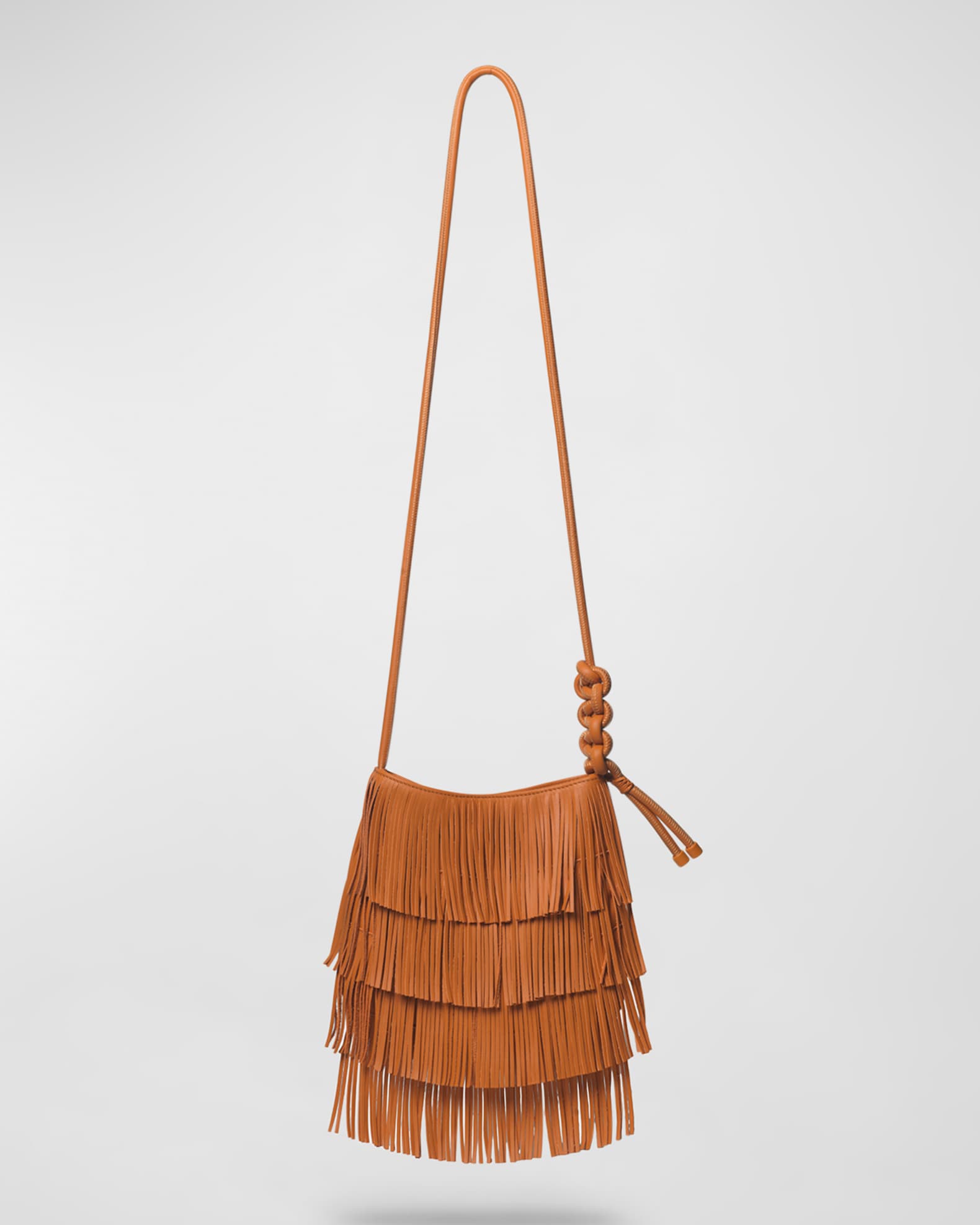 Callista Fringe Leather Crossbody Bag Neiman Marcus