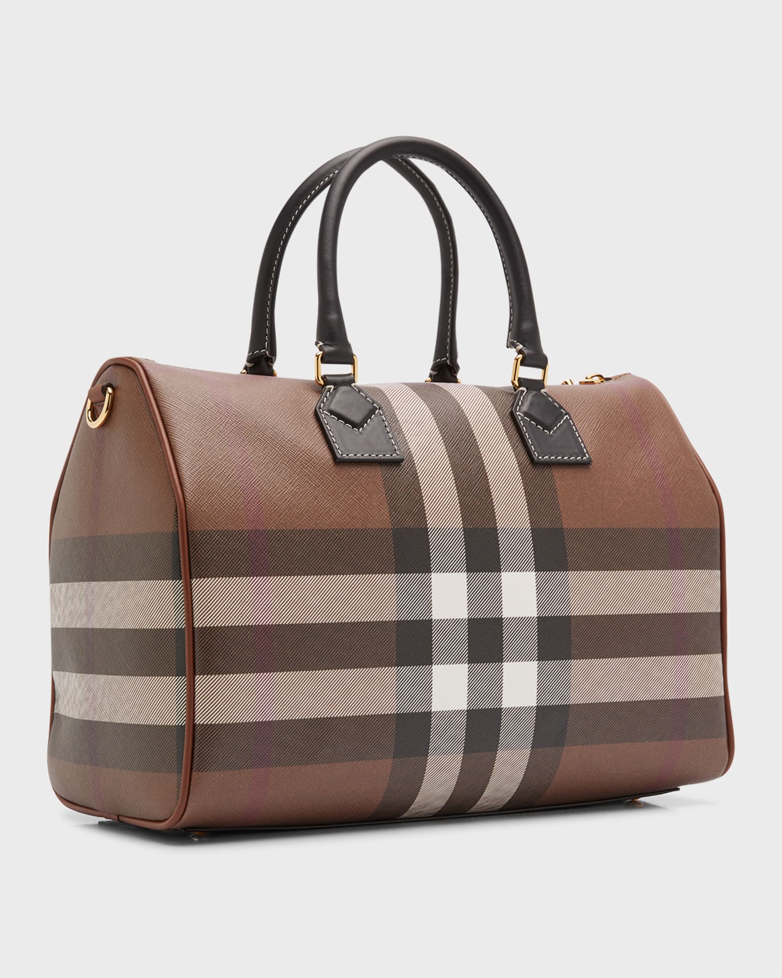 Burberry Check Medium Bowling Bag