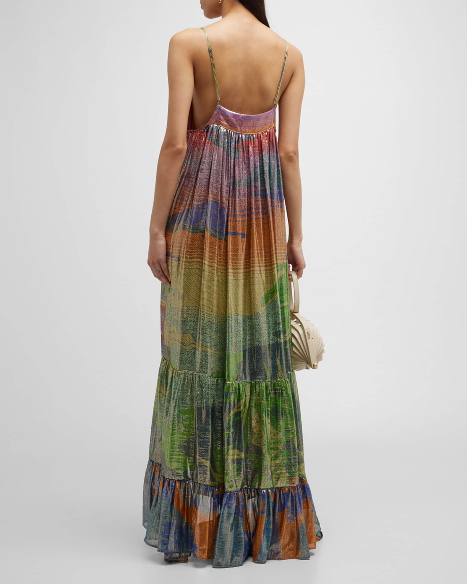 Vestido Largo De Tirantes Con Volantes - Soul Barcelona