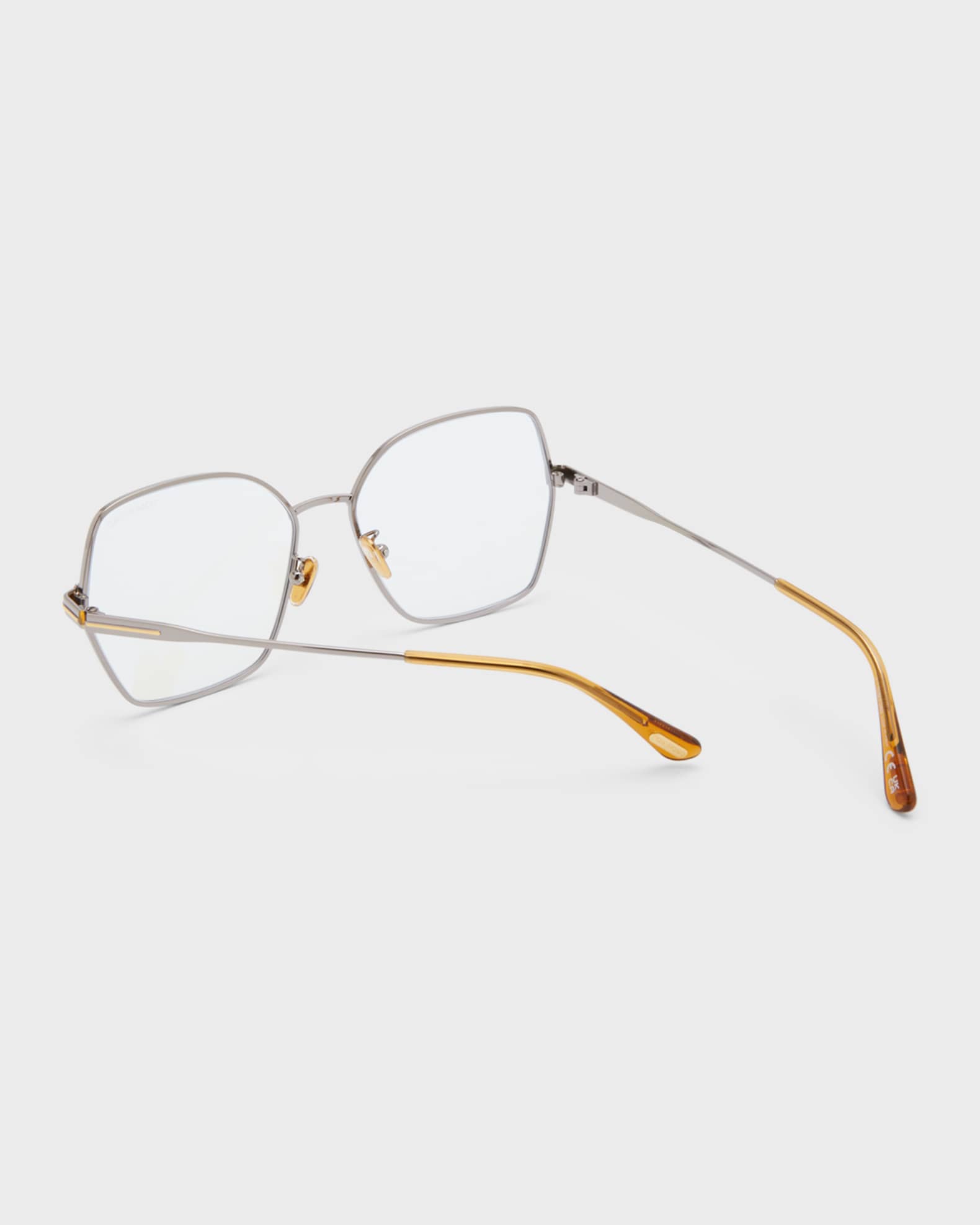 Blue Blocking Two-Tone Metal Butterly Glasses  1