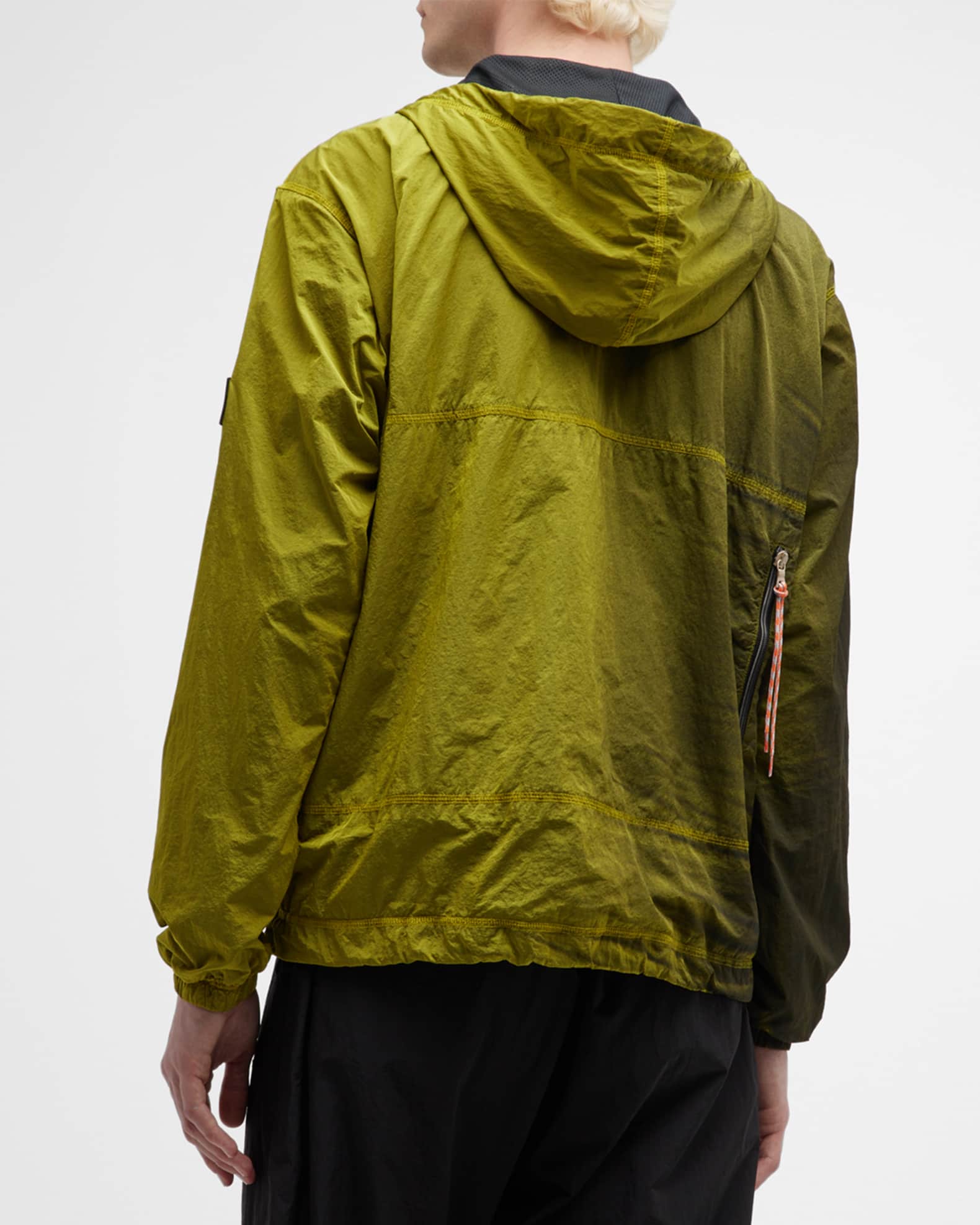 Aries Men's Gradient Wind-Resistant Hooded Jacket