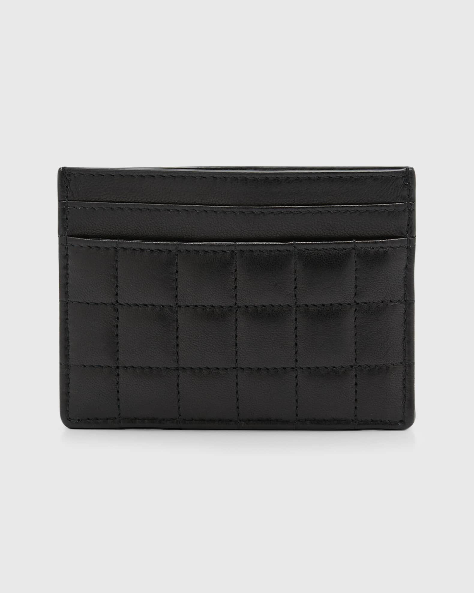 Saint Laurent Cassandre YSL Card Case in Quilted Smooth