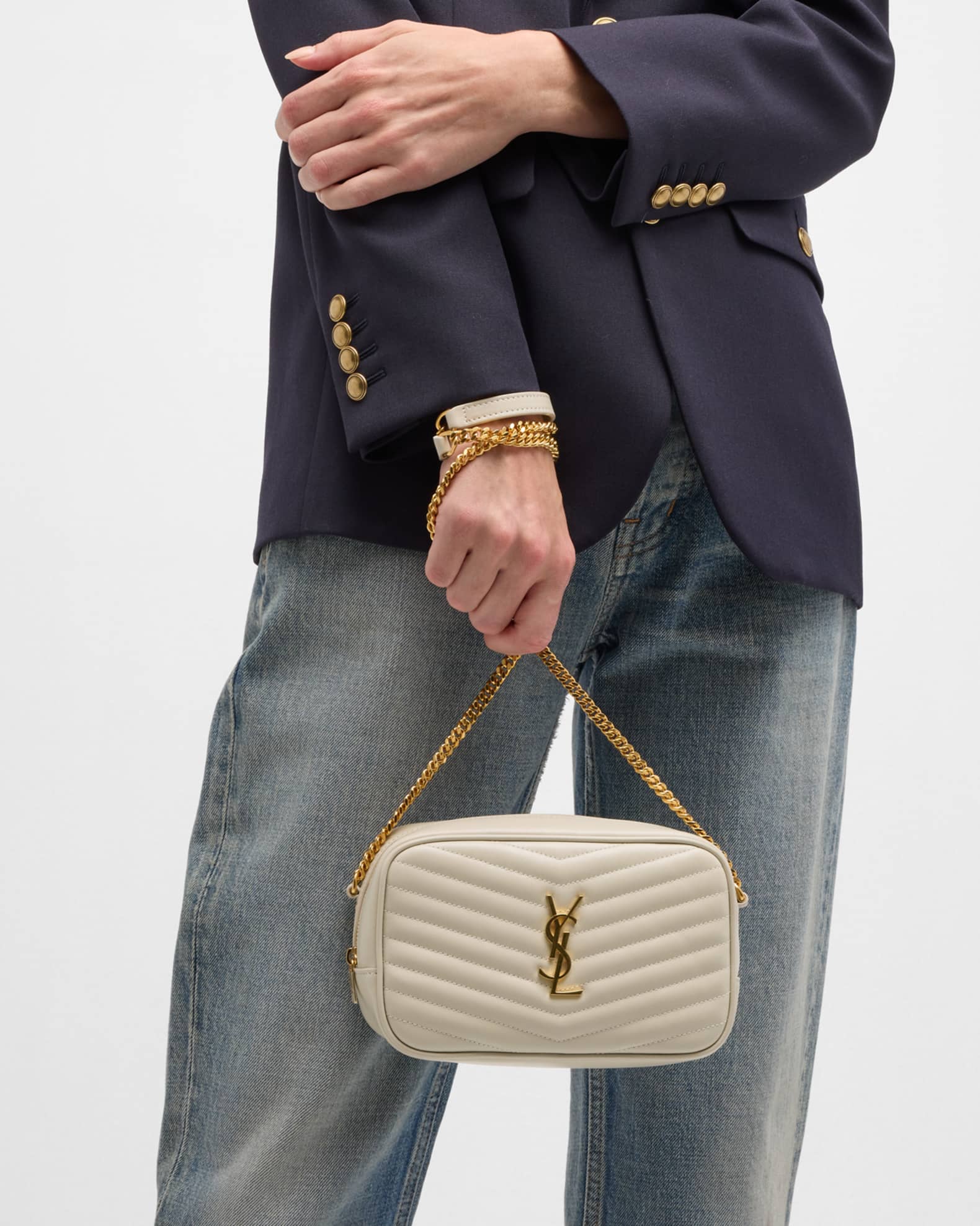 Ysl mini lou quilted leather crossbody bag online