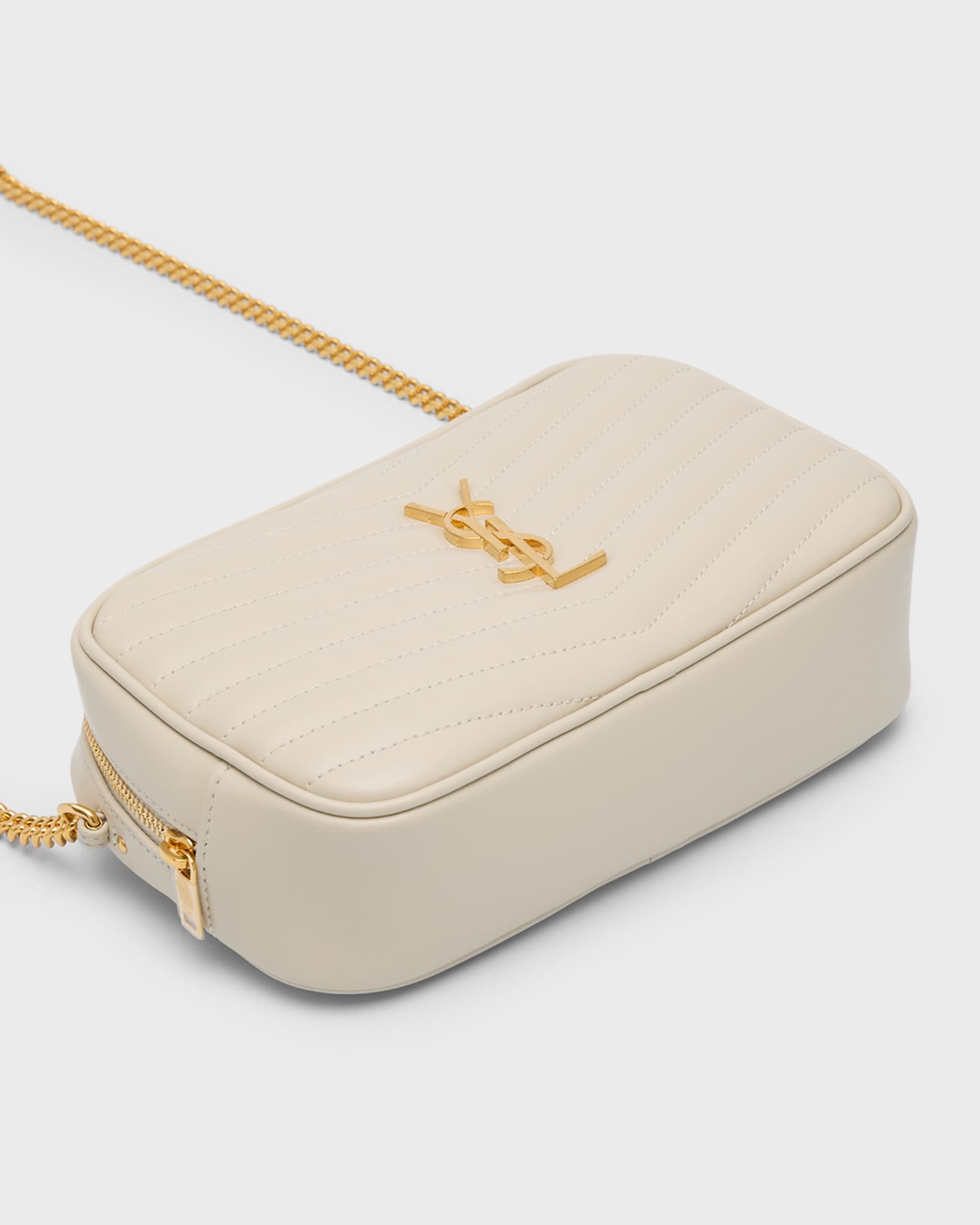Saint Laurent Lou Mini YSL Camera Bag in Smooth Quilted Leather Neiman Marcus