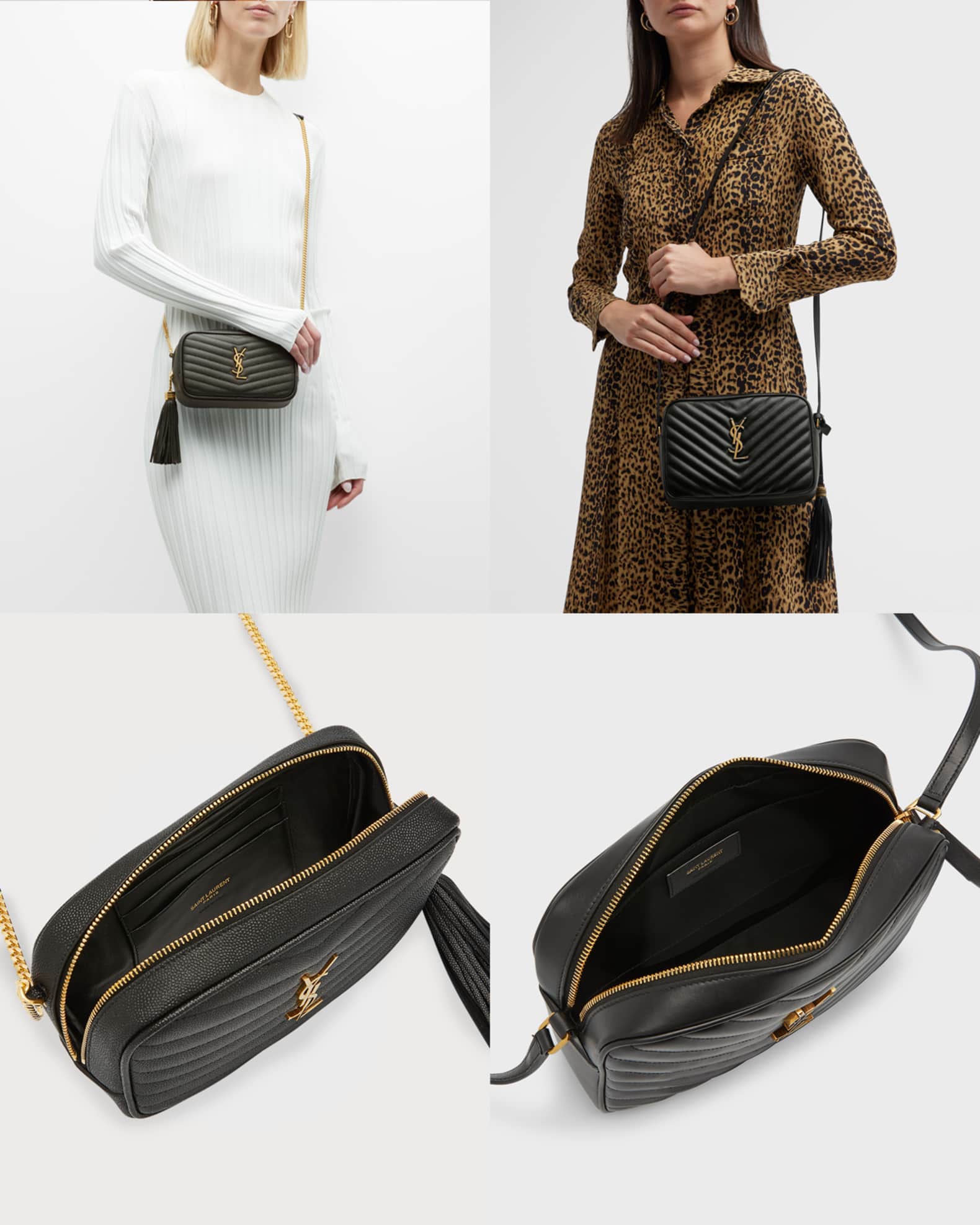 Saint Laurent Lou Mini YSL Camera Bag in Smooth Quilted Leather Neiman Marcus