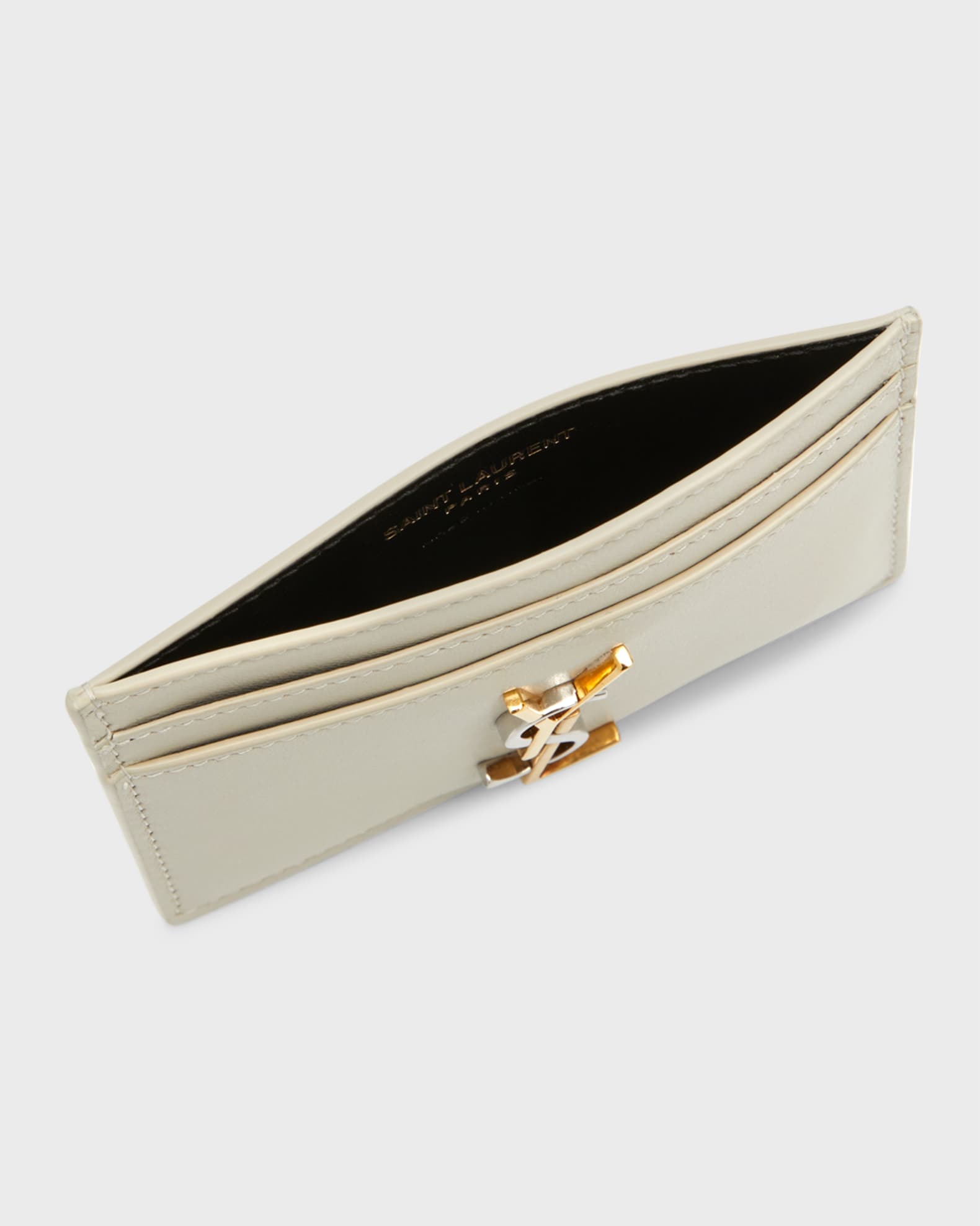 YSL Monogram Card Case in Smooth Leather