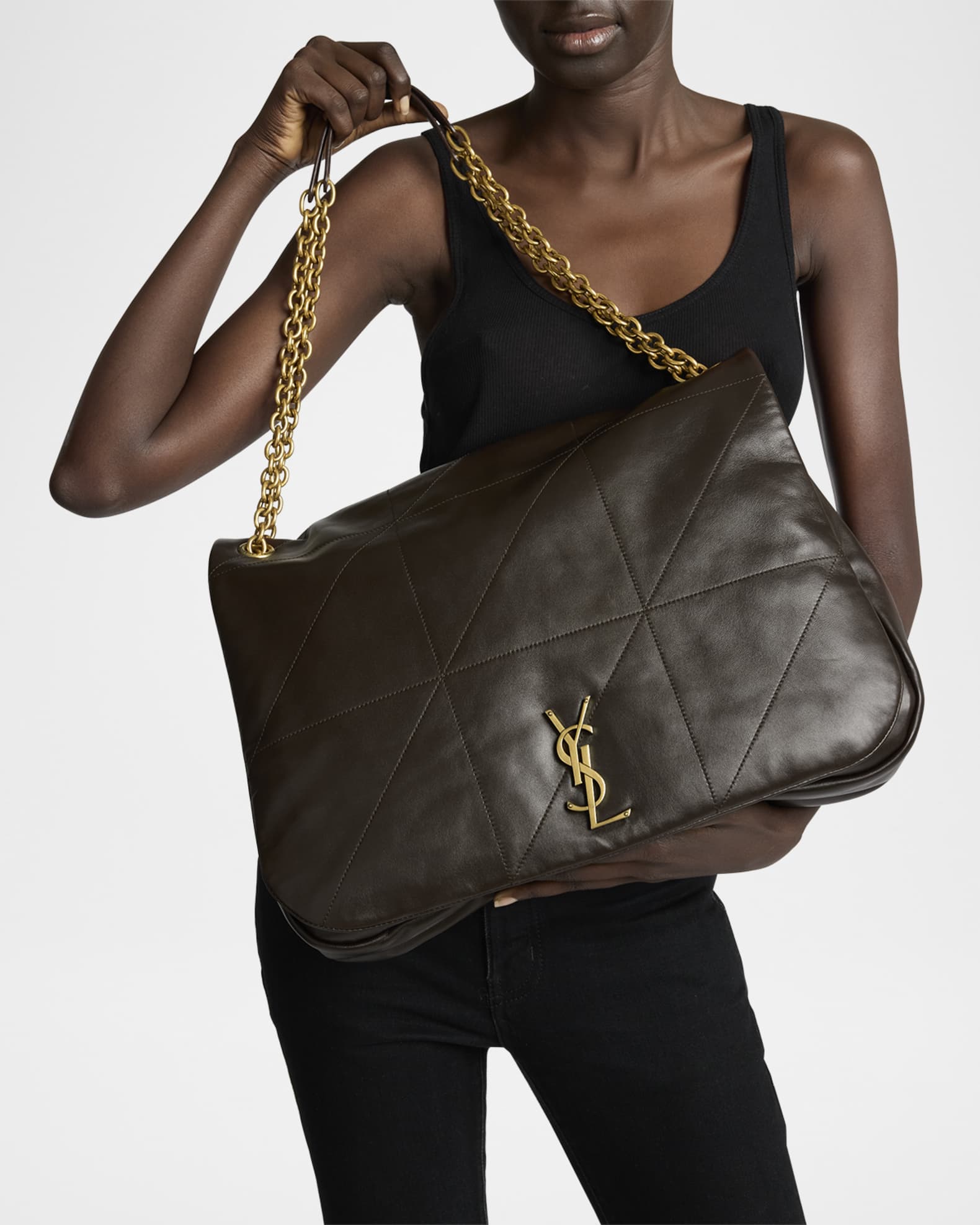 Jamie 4.3 Maxi YSL Shoulder Bag in Smooth Leather