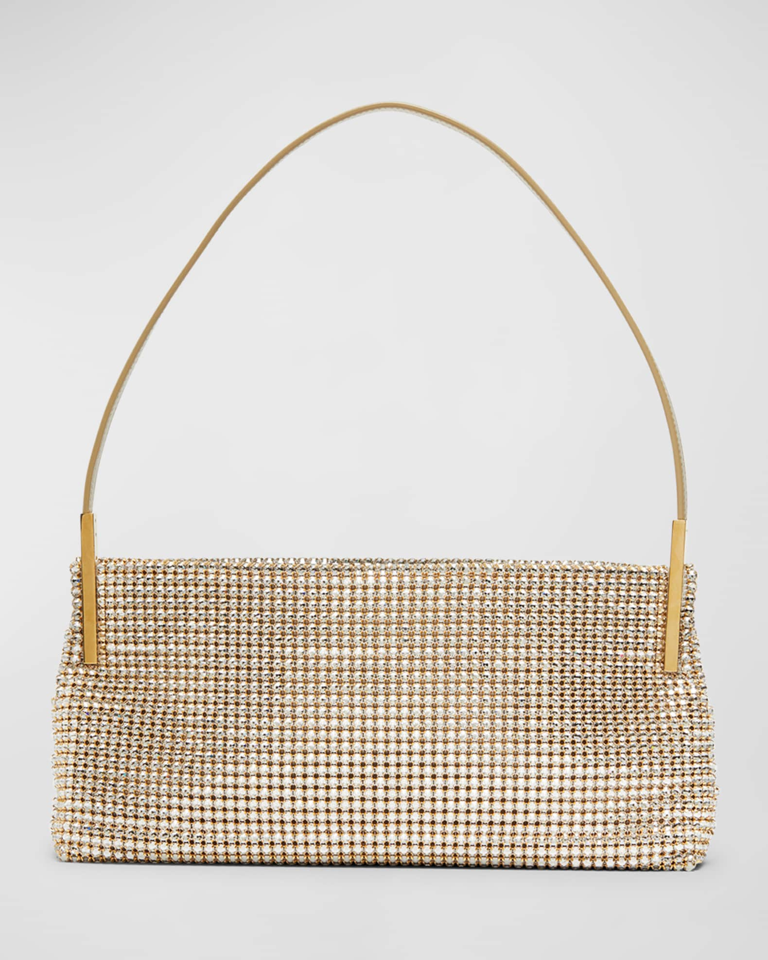 small rhinestone-embellished Kate chain bag, Saint Laurent