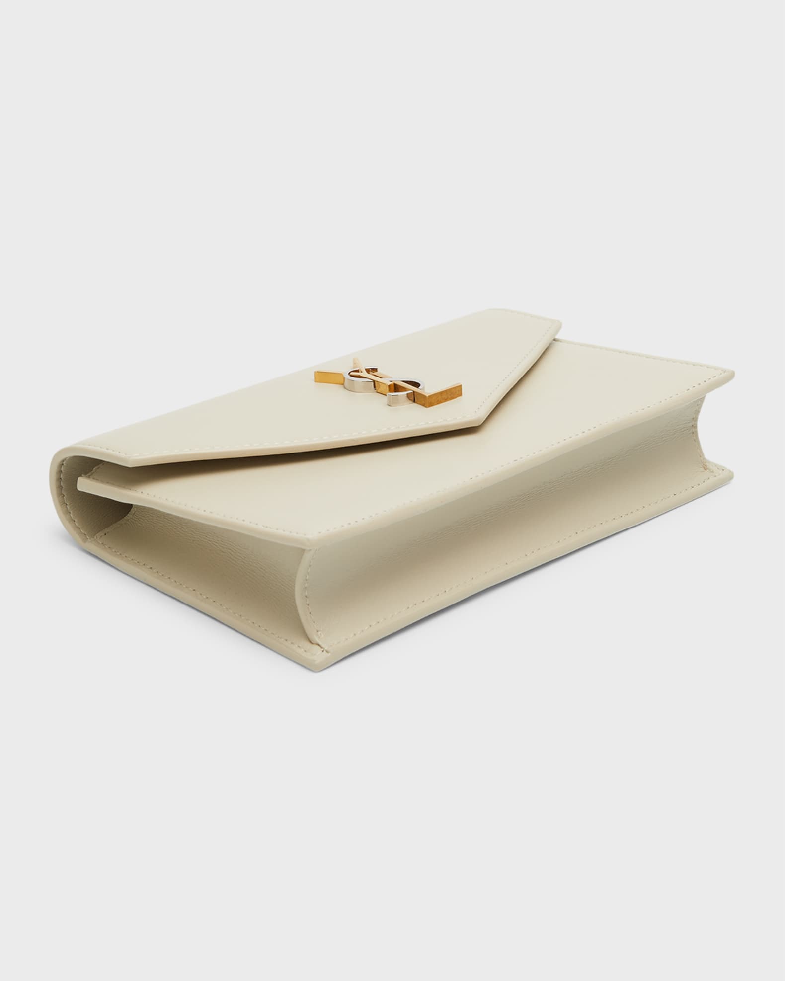 YSL Monogram Wallet on Chain in Smooth Leather 1