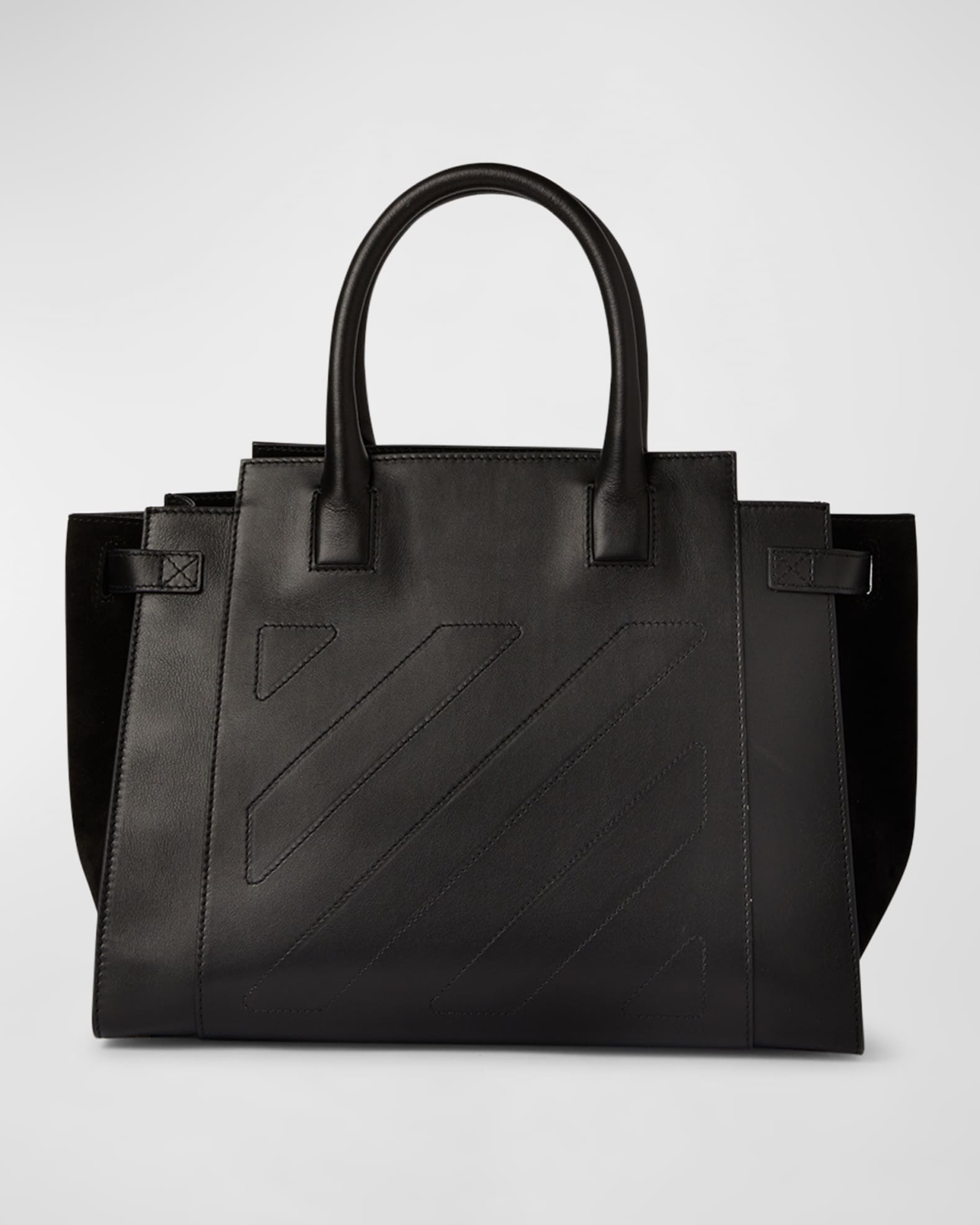 OffWhite City Large Leather Tote Bag Neiman Marcus