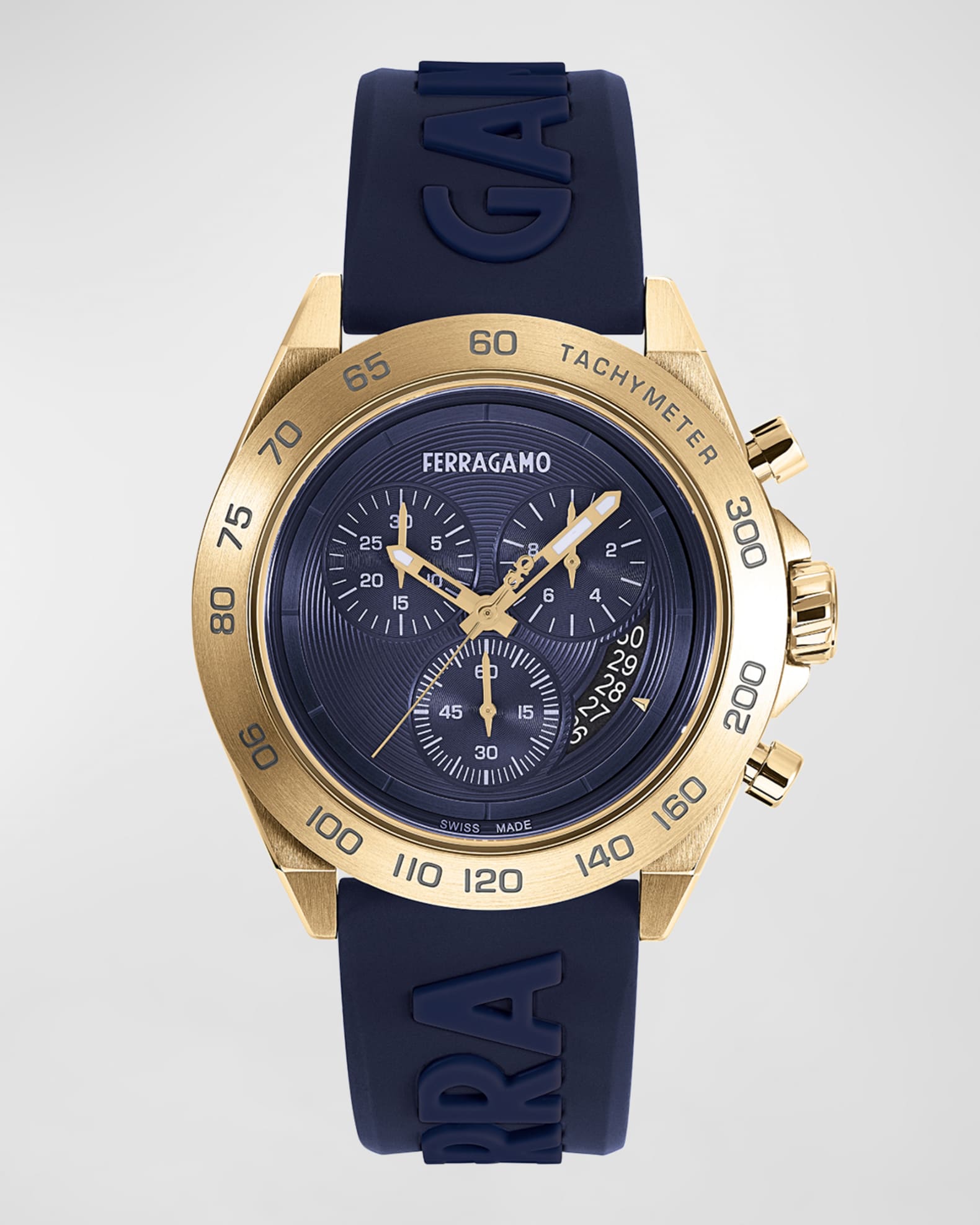 Ferragamo Men s Urban Chrono Silicone Strap Watch 43mm Neiman Marcus