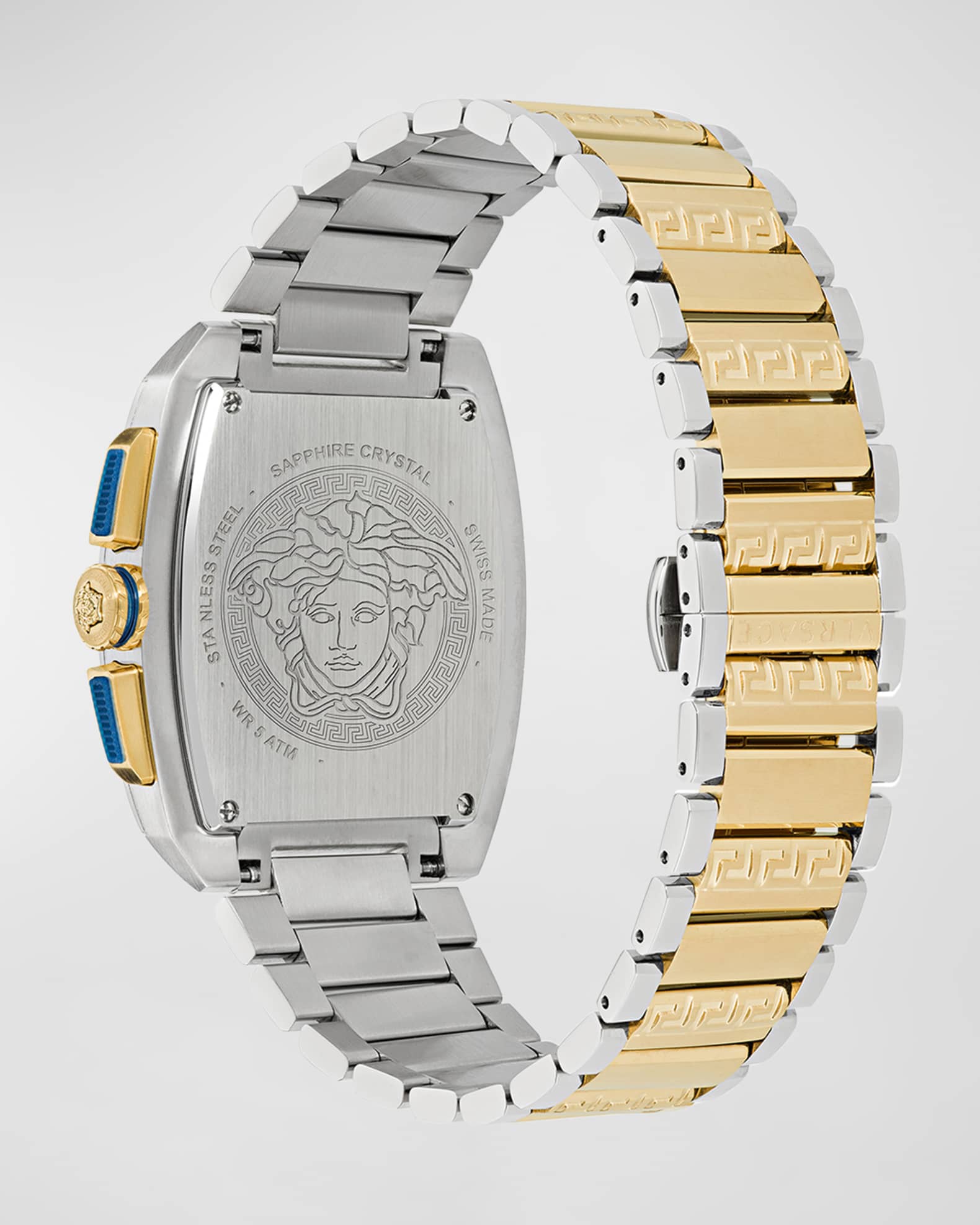 Versace Men's Dominus TwoTone Bracelet Watch, 42mm Neiman Marcus