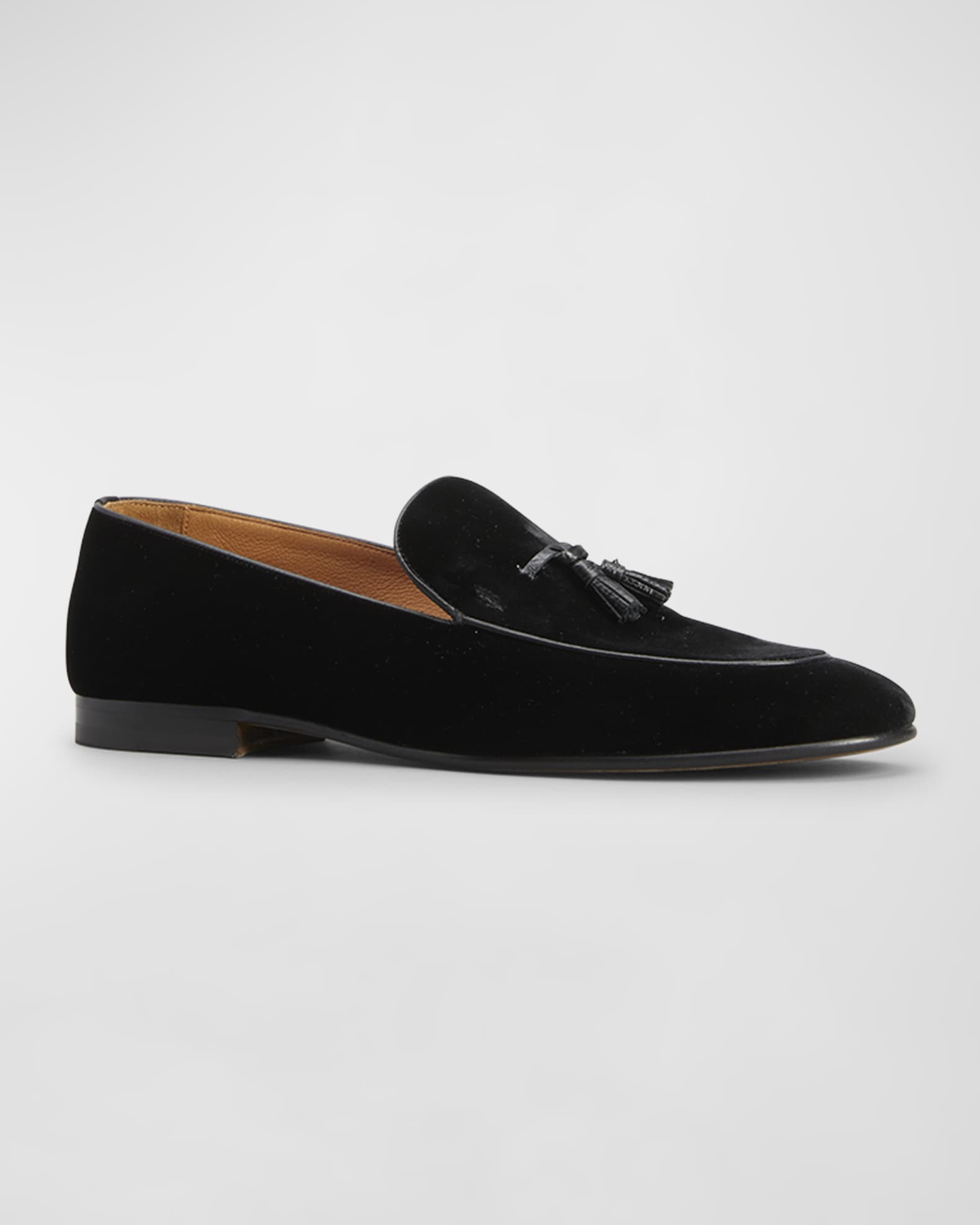 Men's Velvet Tassel Loafers 1