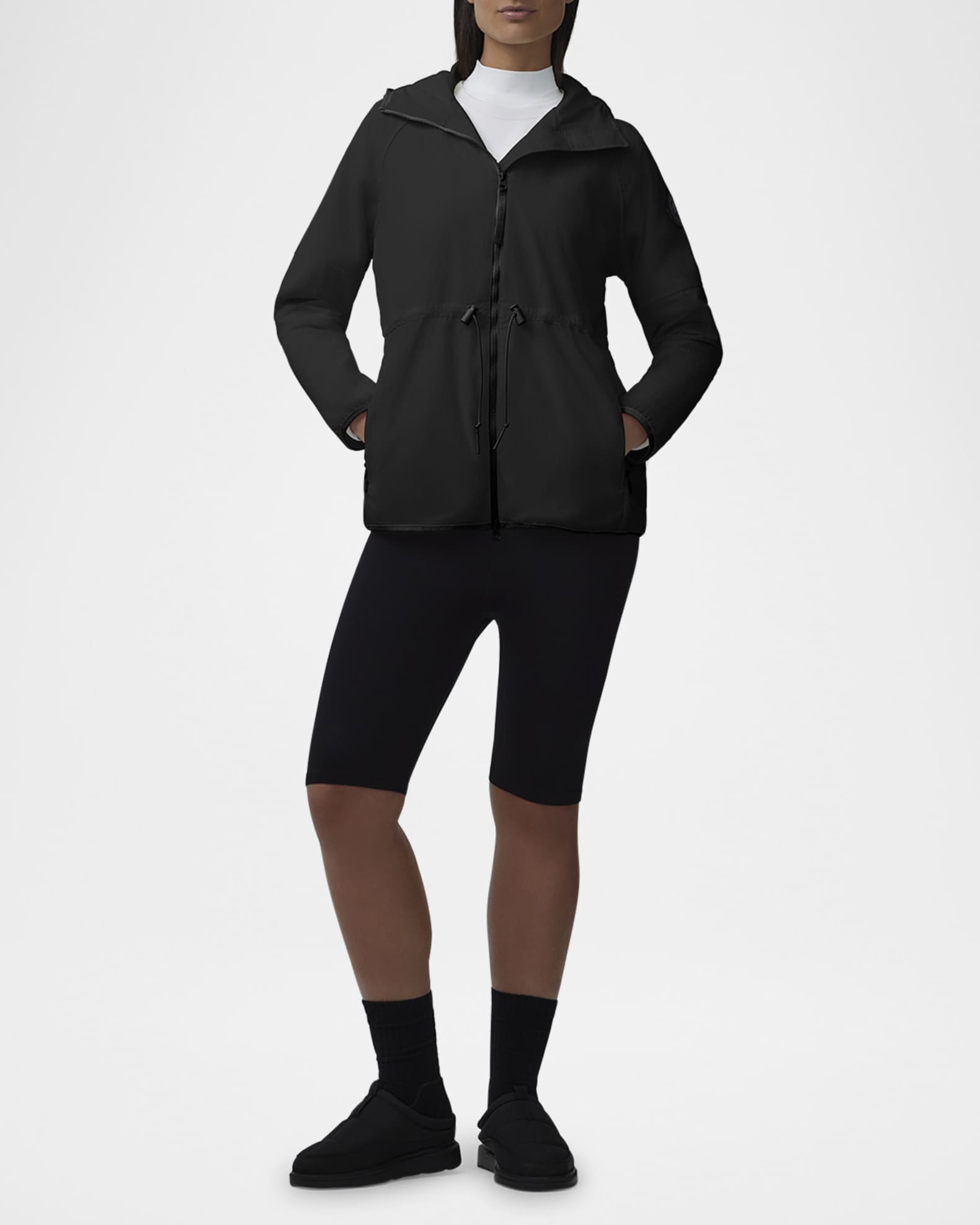 Lundell Hooded Jacket with Drawcord Waist 1