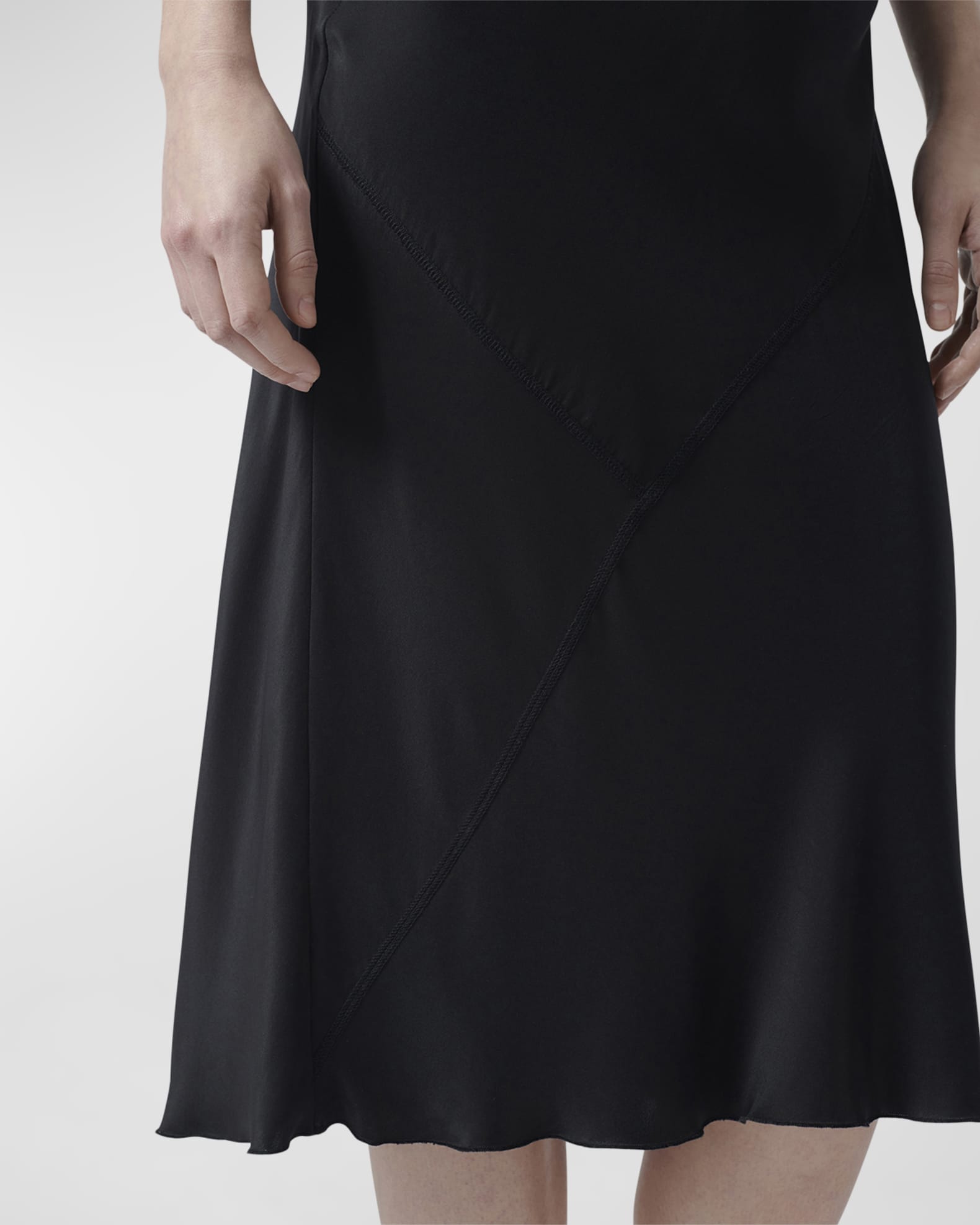 Atm - SILK PULL ON MIDI SKIRT main image 0
