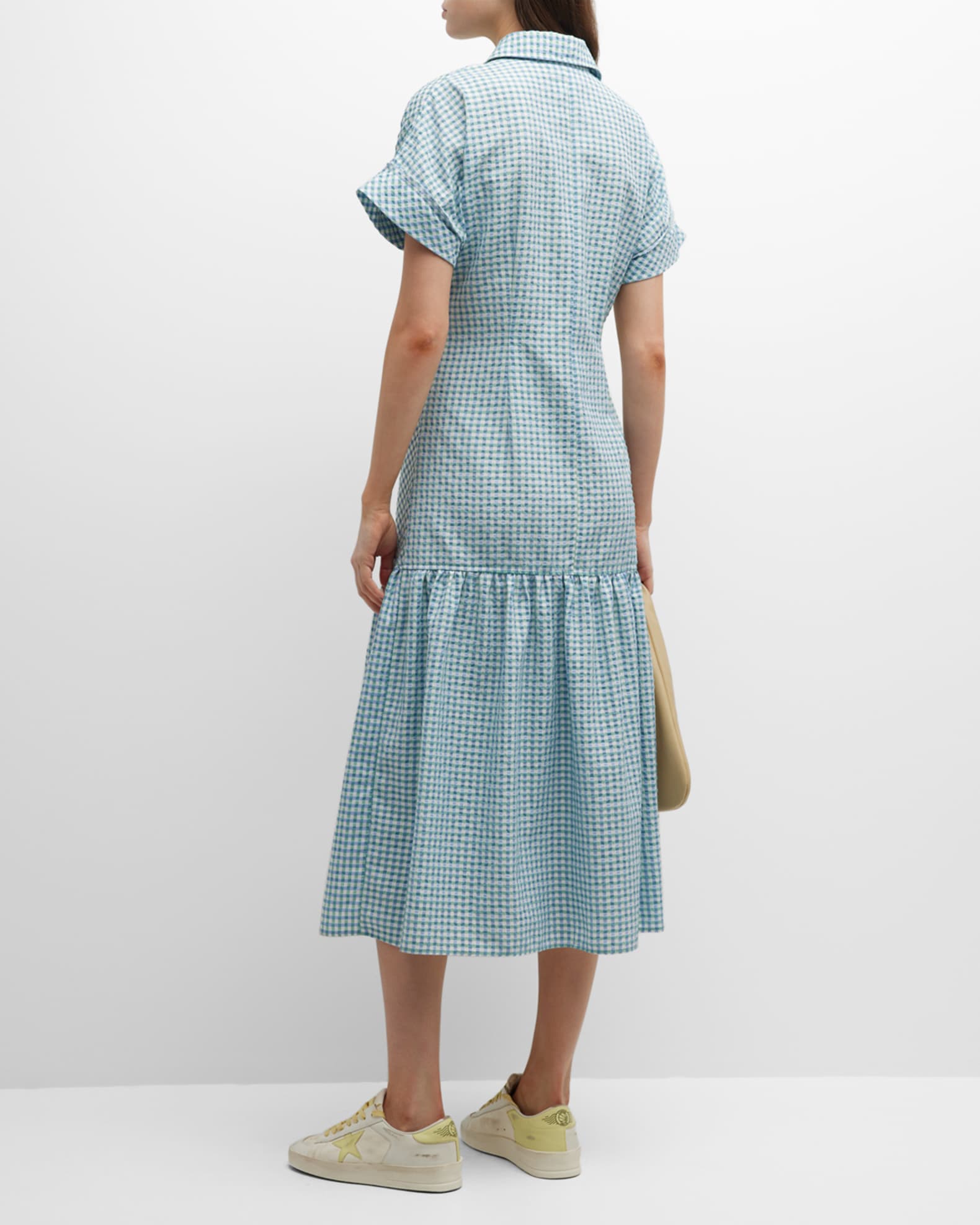 grådig blotte enhed Finley Tara Tie-Front Seersucker Midi Dress | Neiman Marcus