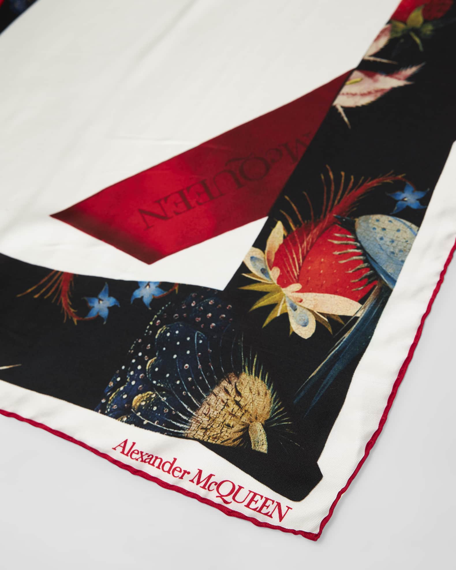Alexander McQueen Bosch Bandana Silk Twill Square Scarf Neiman Marcus