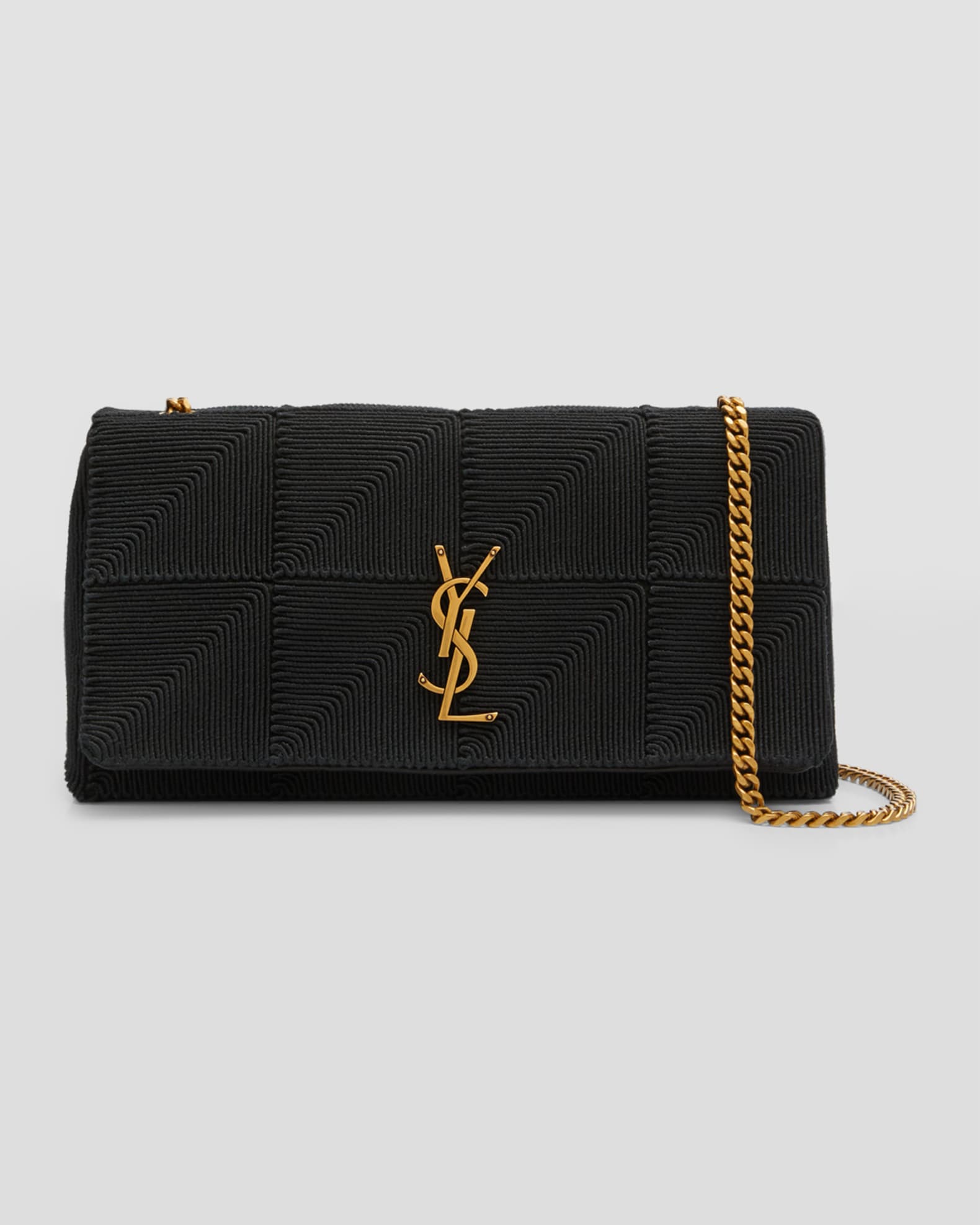 Saint Laurent Jamie Medium YSL Shoulder Bag in Quilted Satin Neiman Marcus