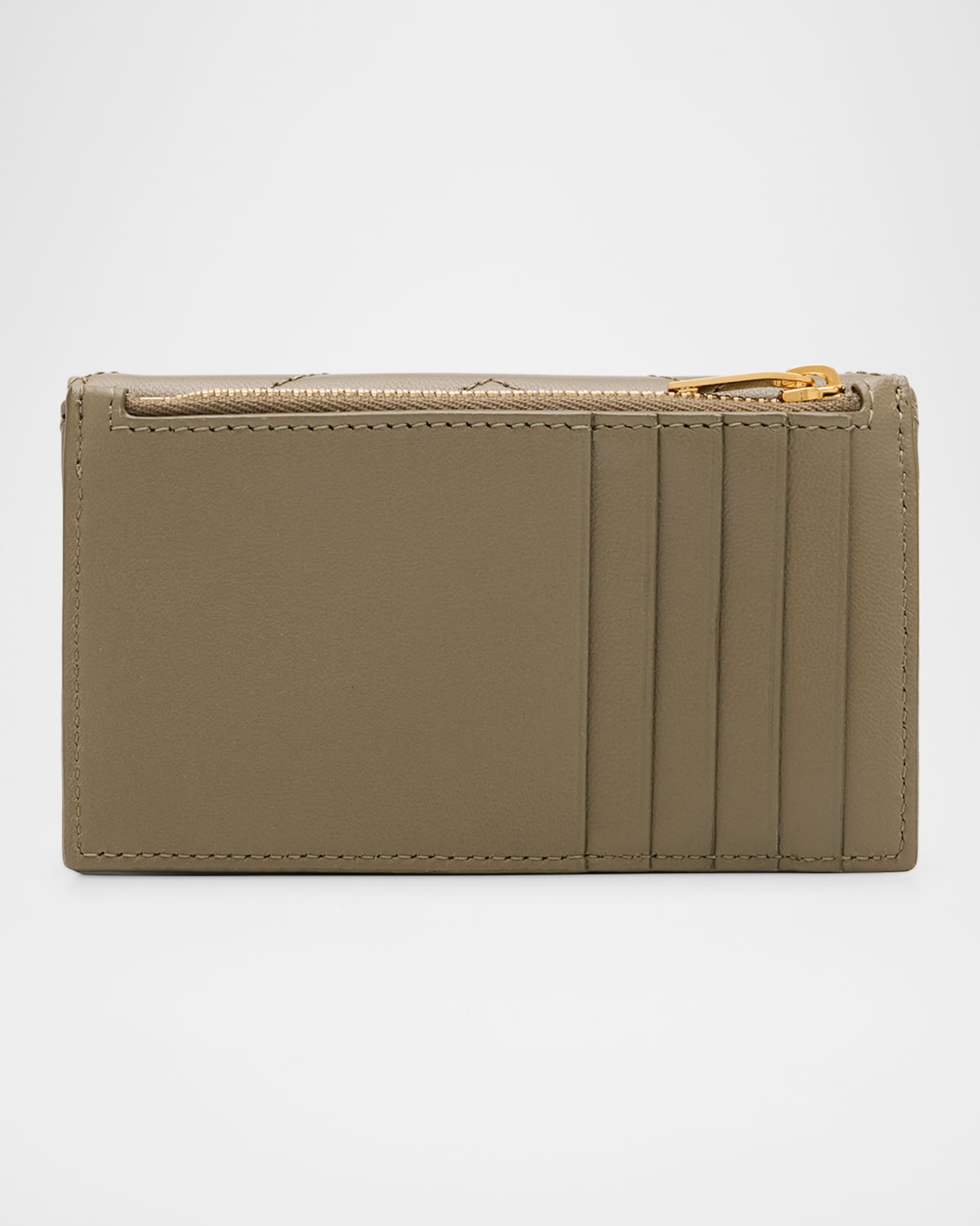 Saint Laurent Cassandre YSL Quilted Leather Fragments Card Holder