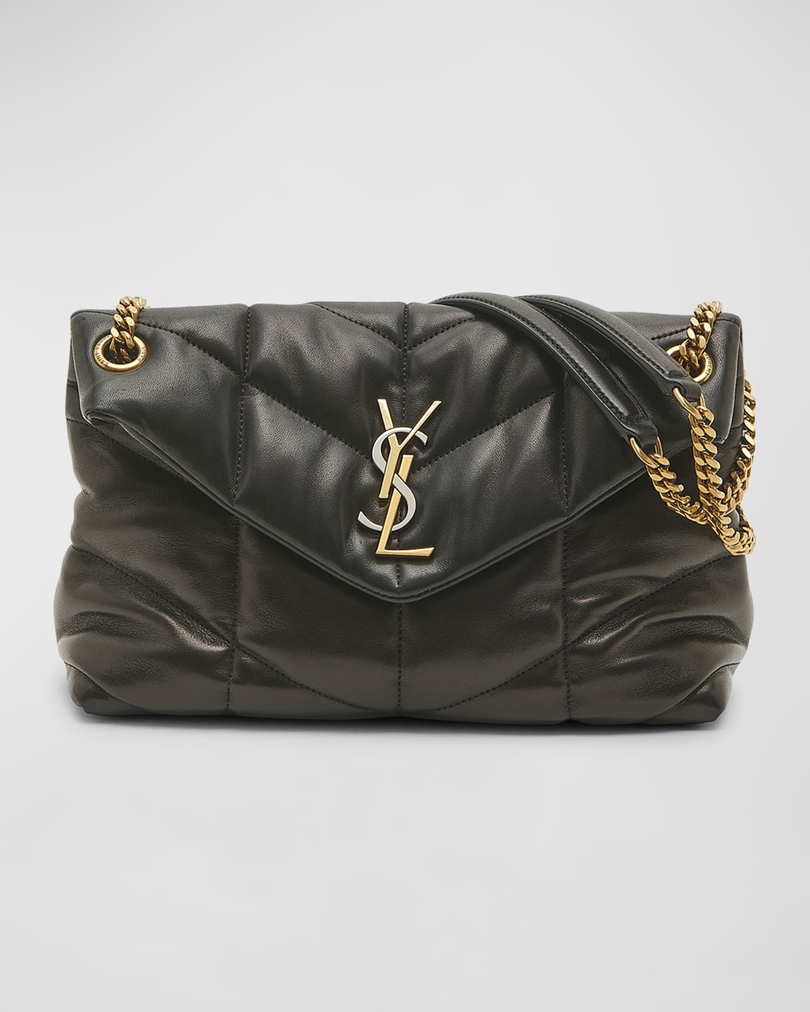Saint Laurent monogram shoulder bag - Black