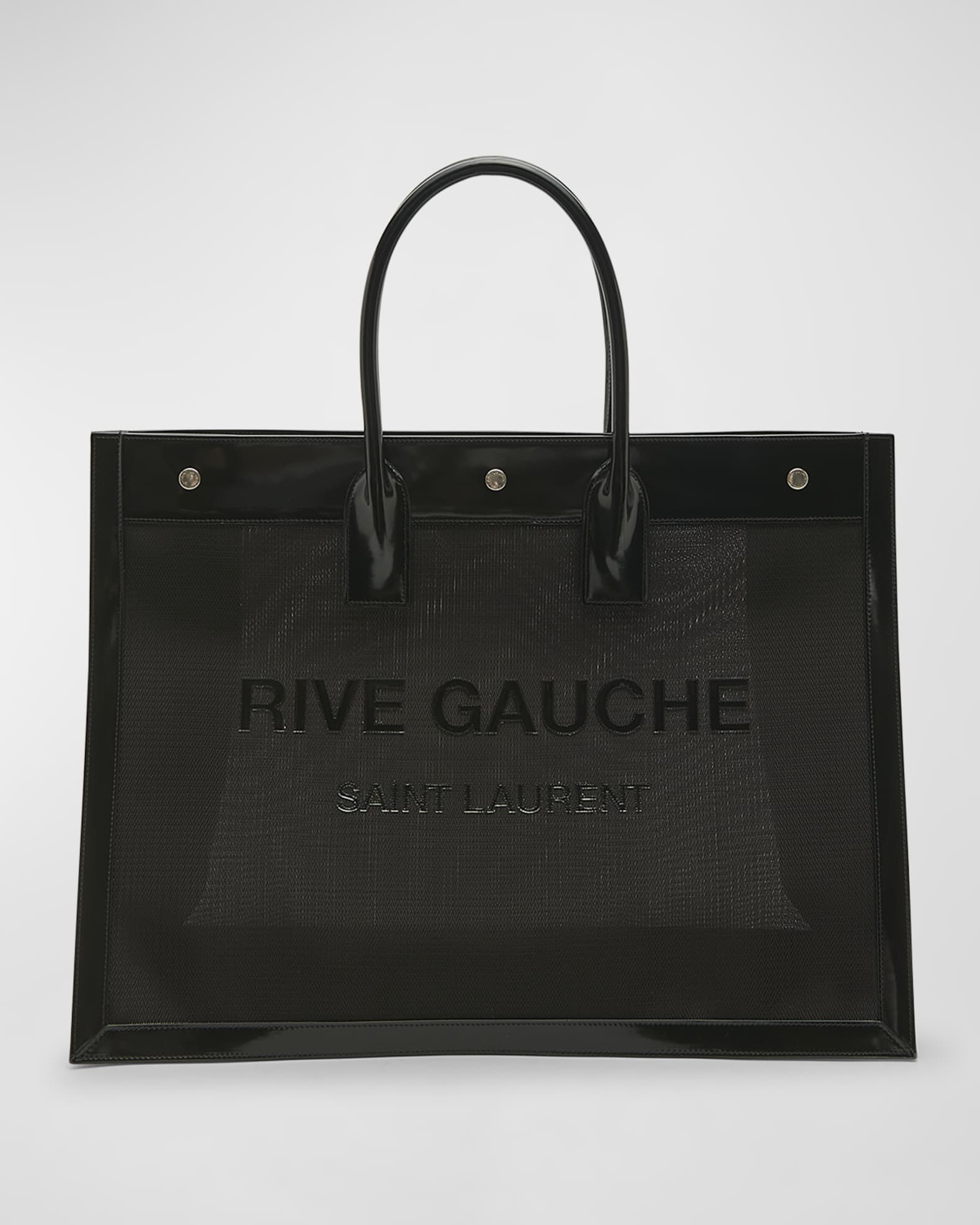 Saint Laurent Rive Gauche Tote Bag in Mesh Neiman Marcus