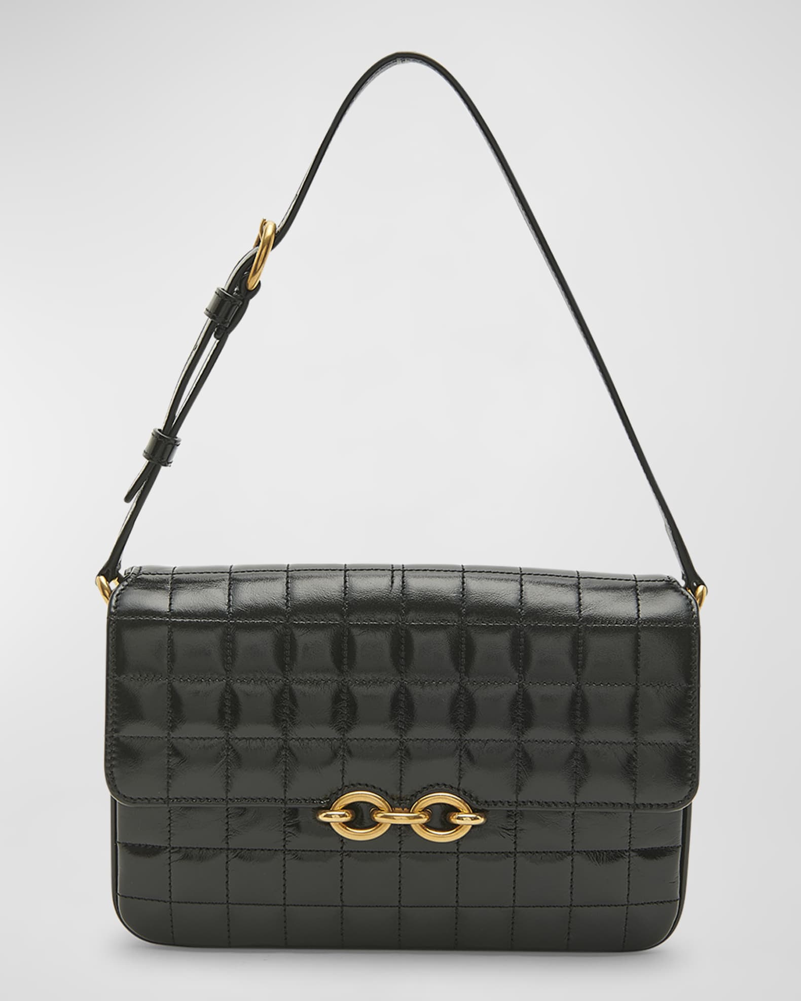 Celine C Bag Medium in Black Patent Leather | MTYCI