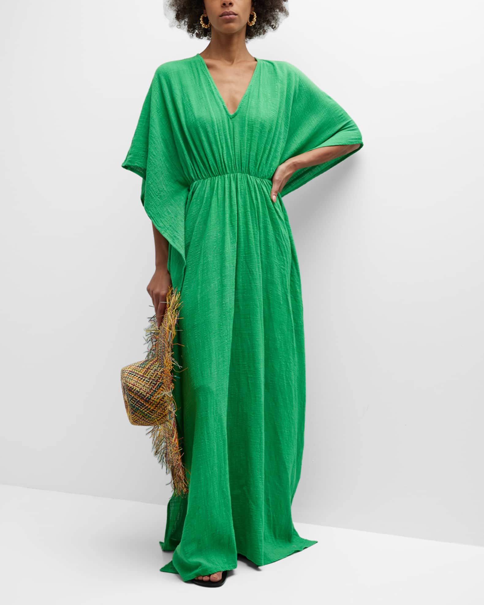 Lenny Niemeyer Cotton Gauze Kaftan Coverup Neiman Marcus