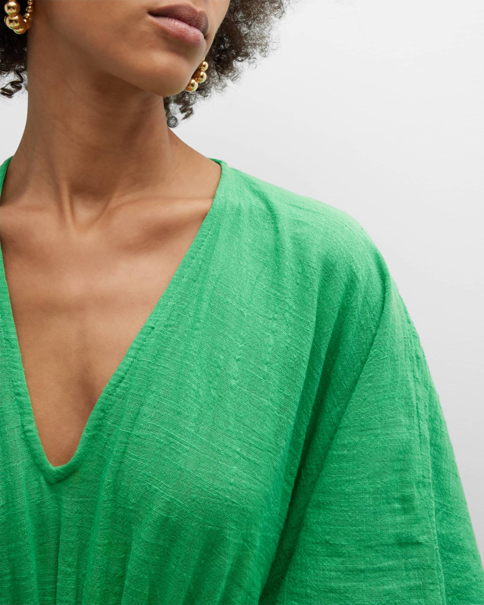 Lenny Niemeyer Cotton Gauze Kaftan Coverup Neiman Marcus