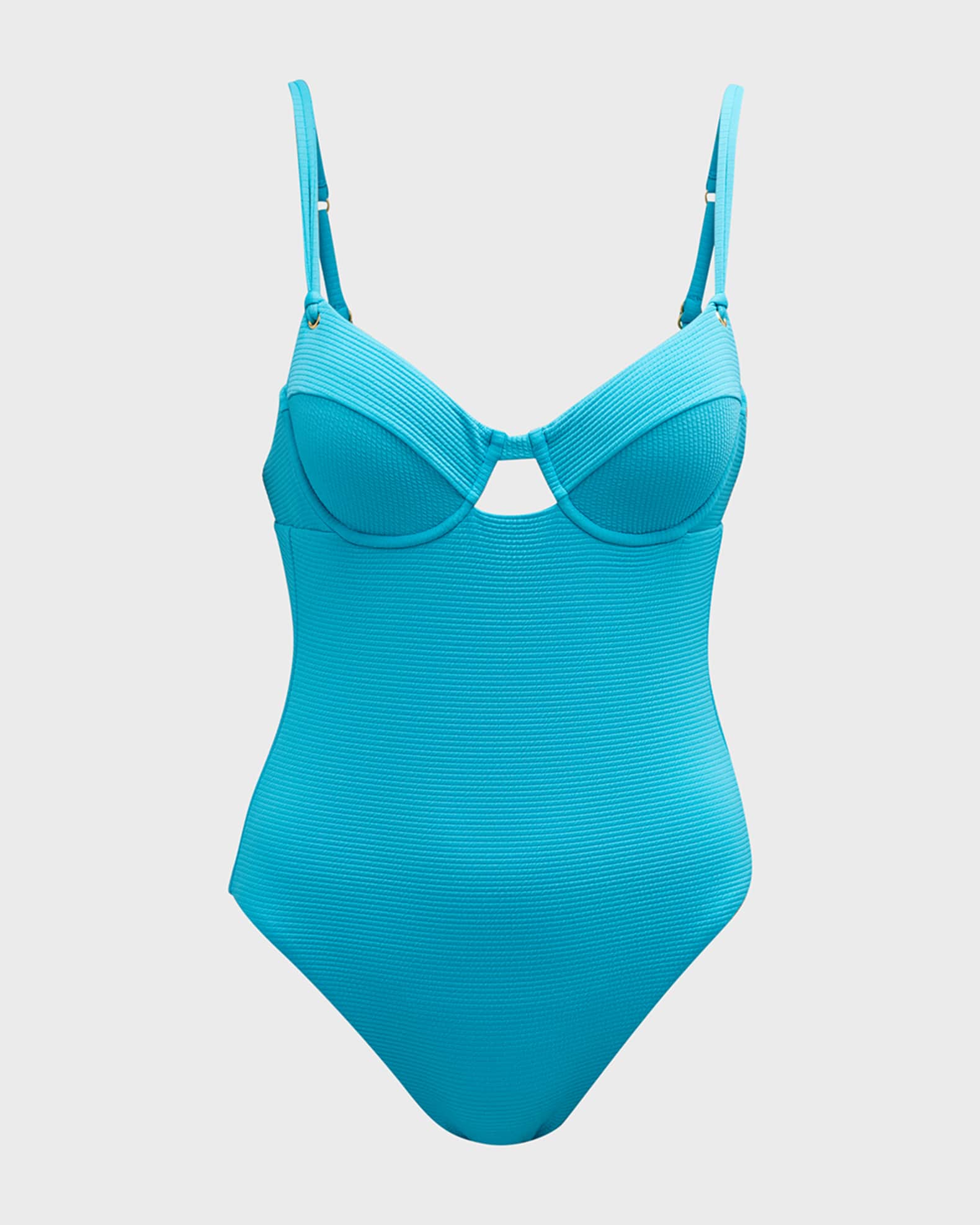 Trina Turk Ripple Underwire OnePiece Swimsuit Neiman Marcus
