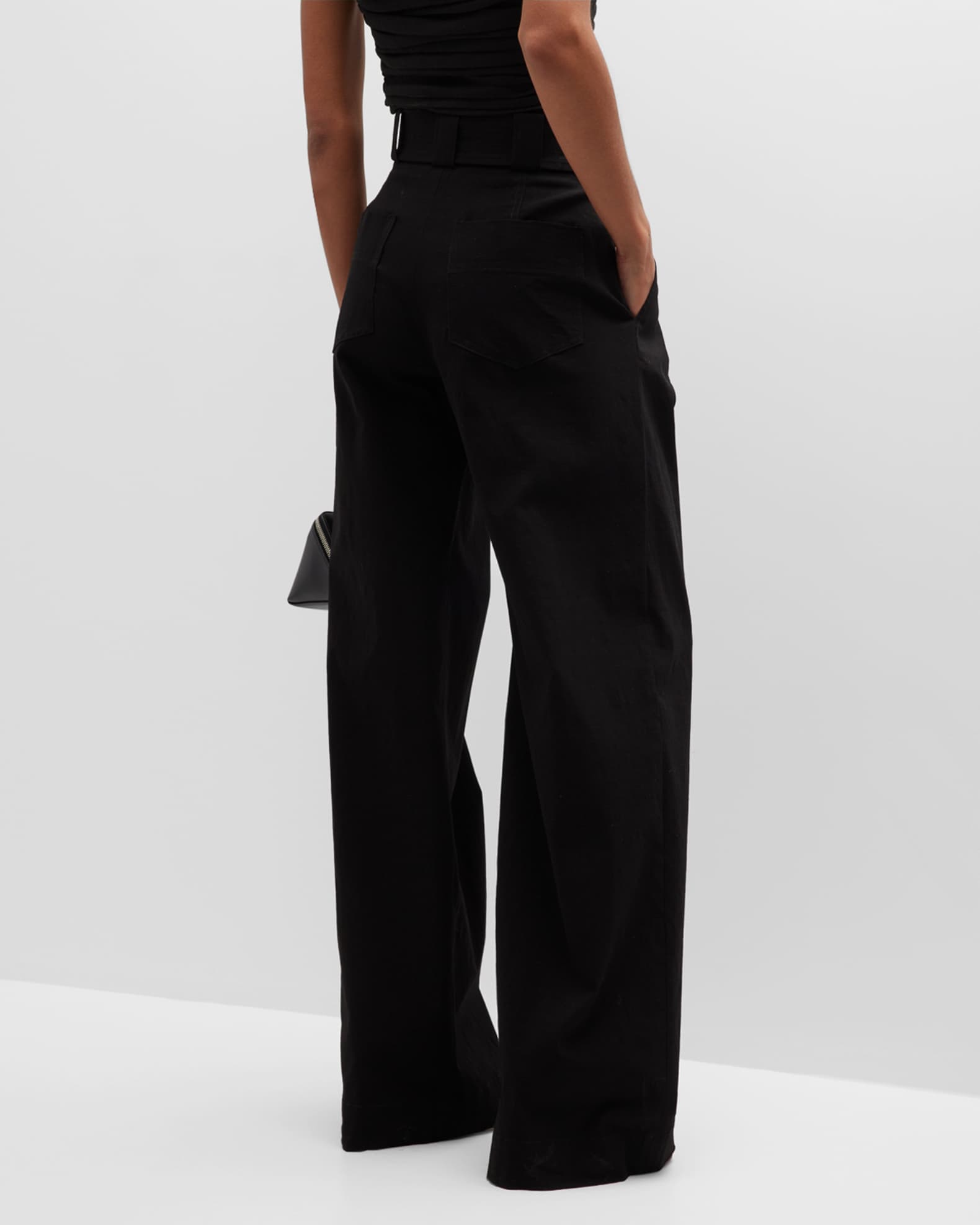 A.L.C. Darby Belted Wide-Leg Pants | Neiman Marcus