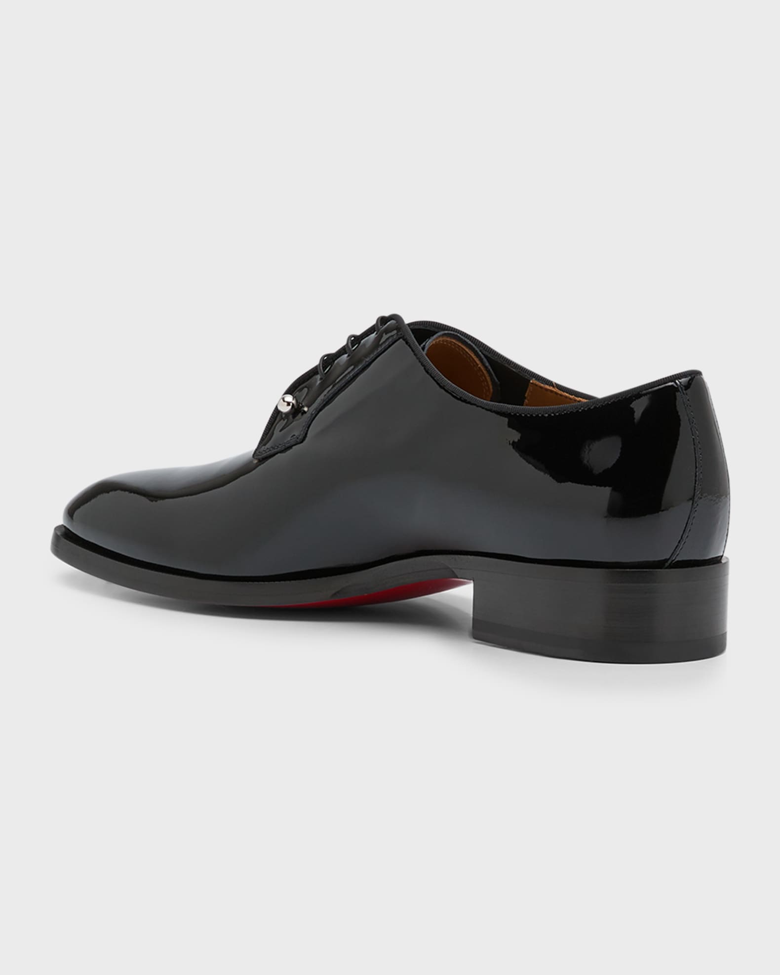 Christian Louboutin Men s Chambeliss Patent Leather Derby Shoes Neiman Marcus