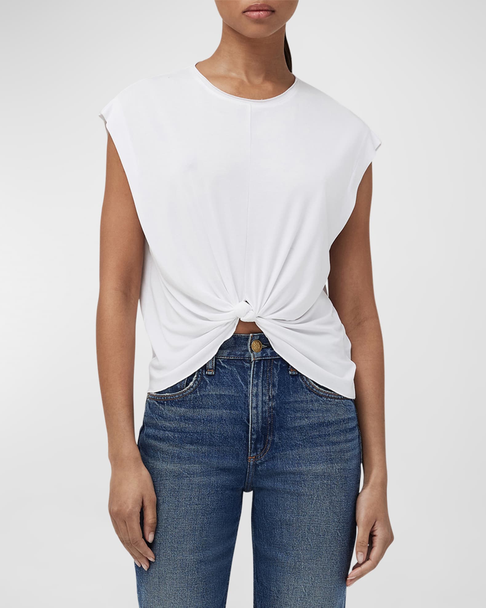 Bone Kima Twisted Strap Top