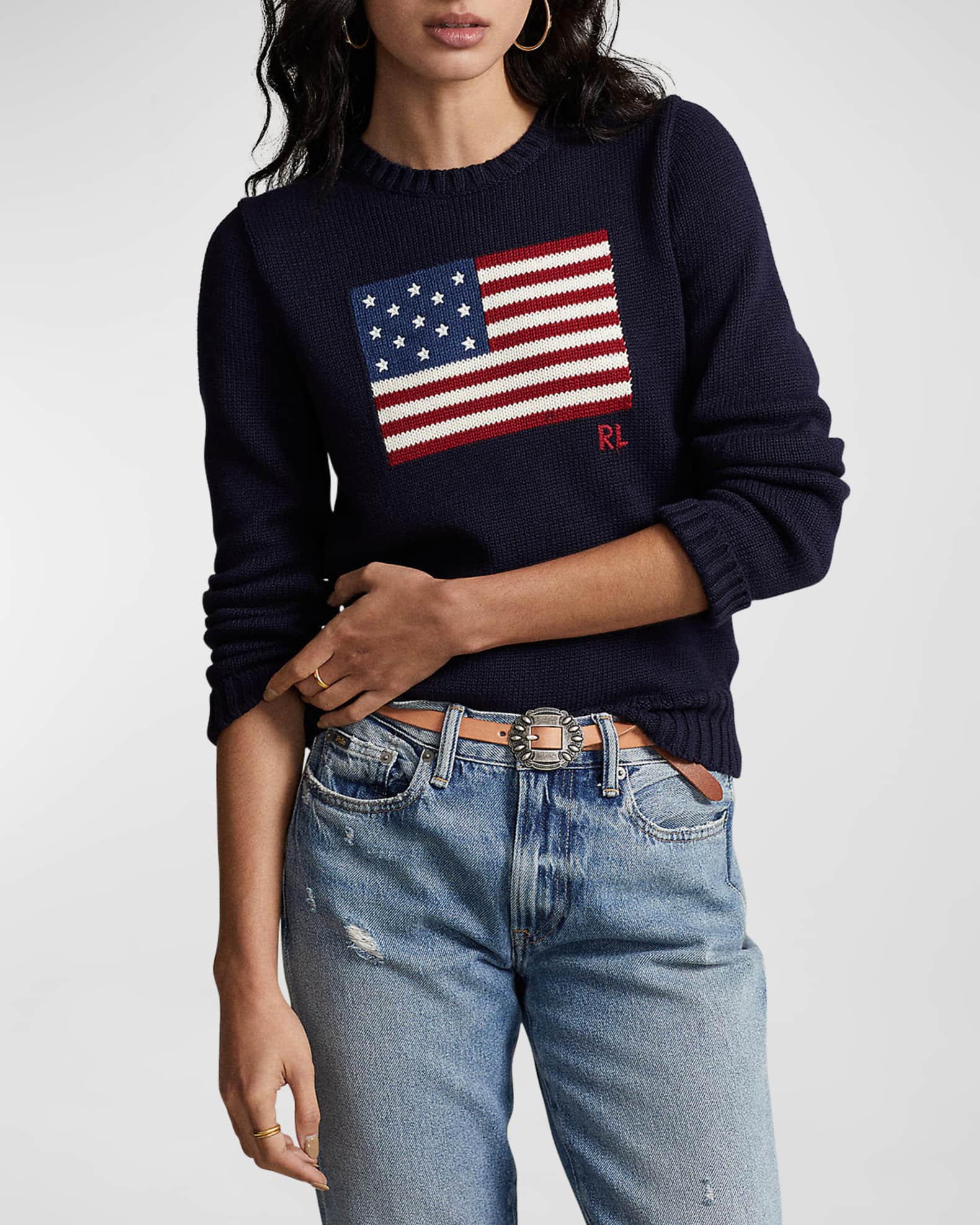 Ralph lauren flag sweatshirt online